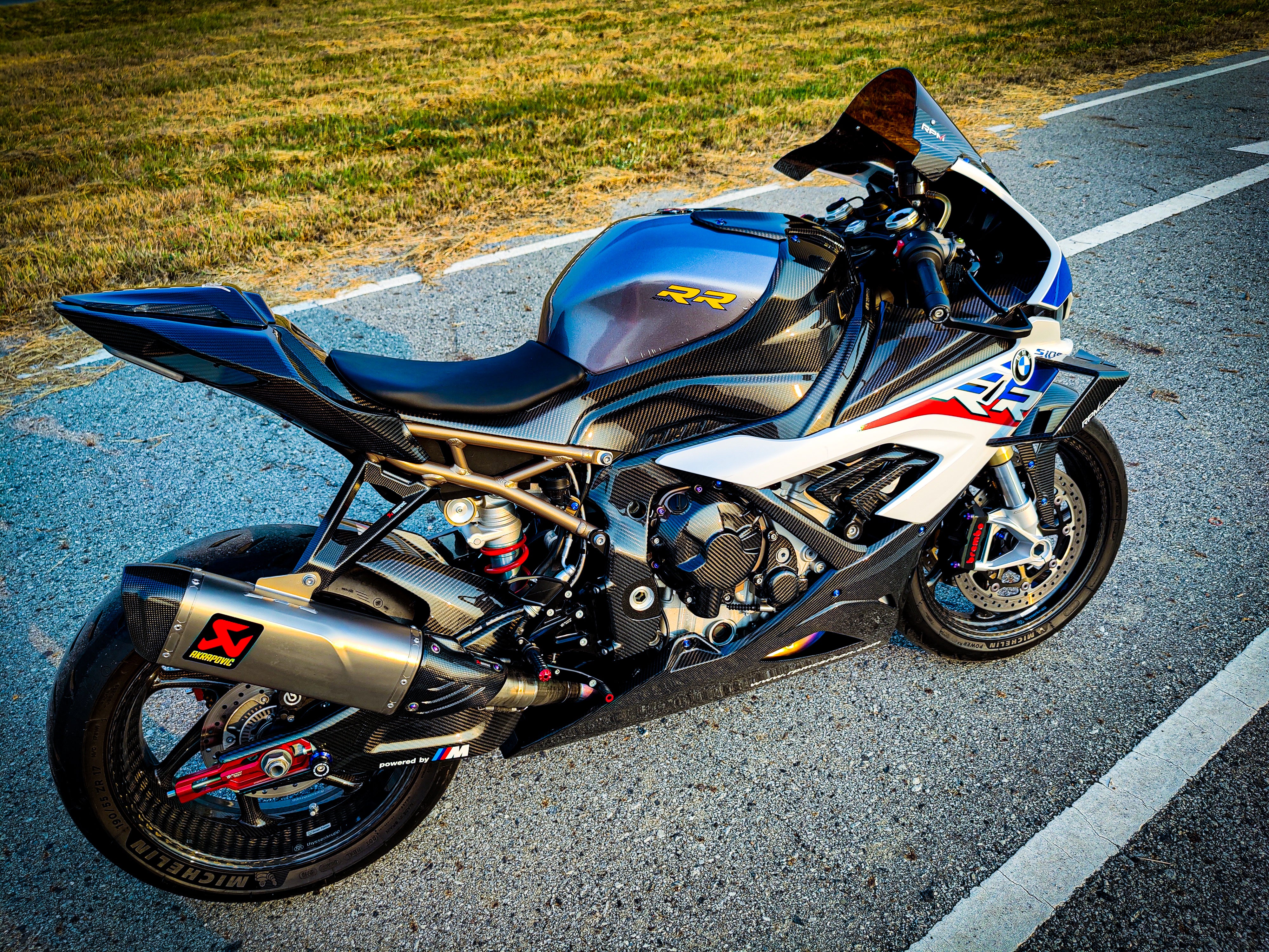 BMW S1000RR Carbon Fiber Dash Board Upper Side Fairings