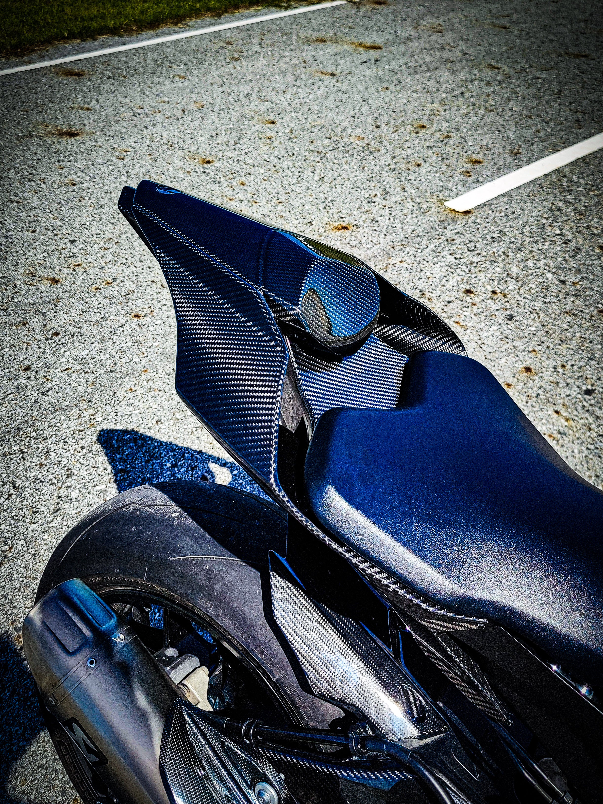 Yamaha R1 R1M Carbon Fiber Center Seat Panel