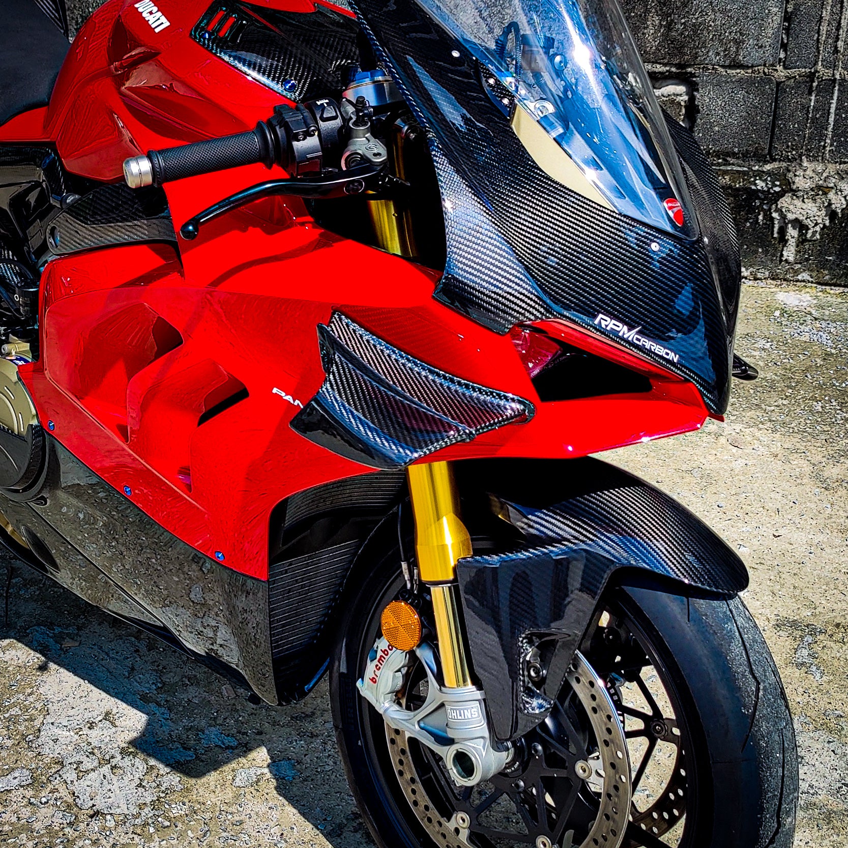 Ducati Panigale V4 Carbon Fiber Winglets (OEM Design)