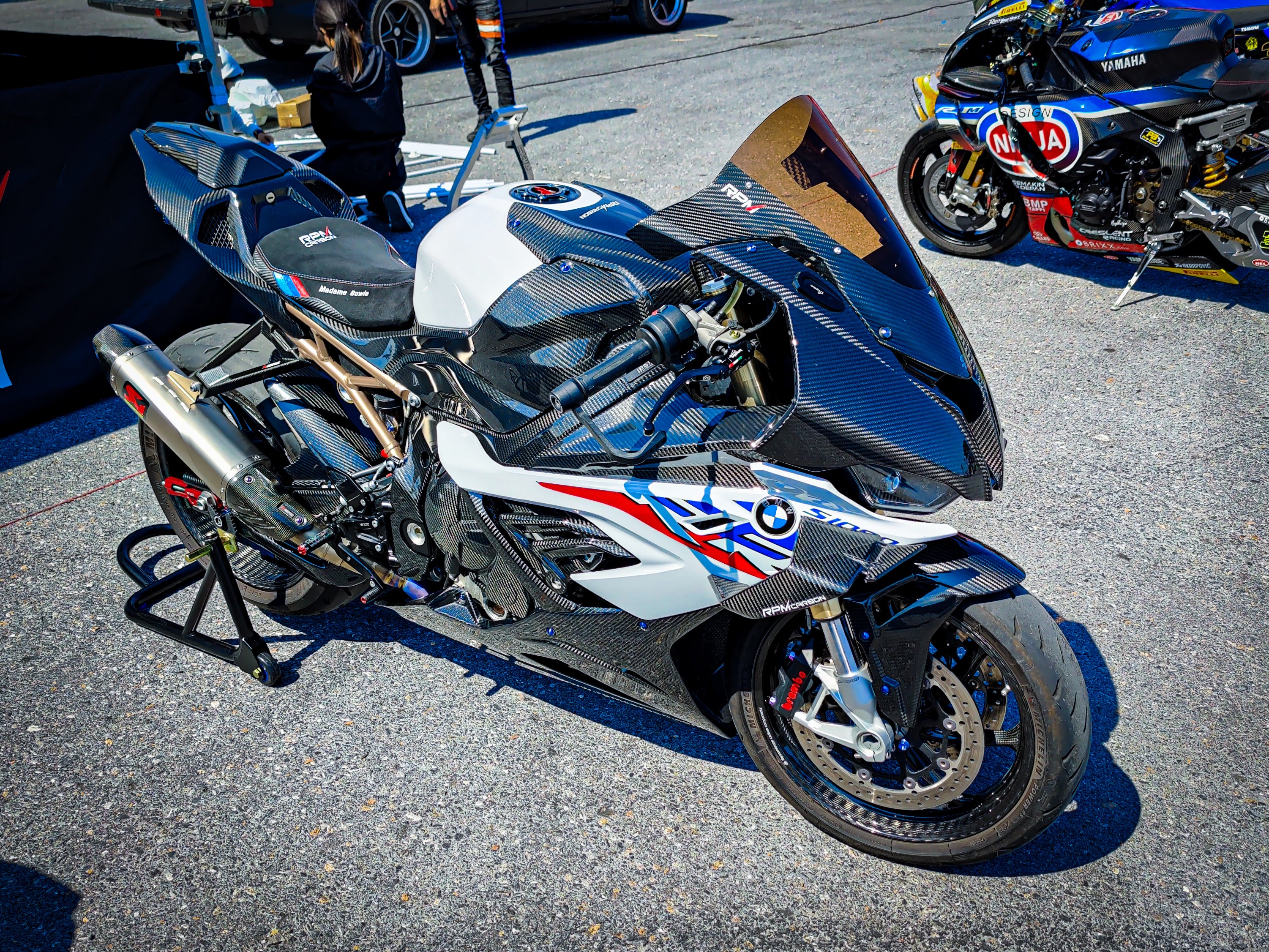 BMW S1000RR S1000R Carbon Fiber Tank Side Panels (Fully Enclosed)