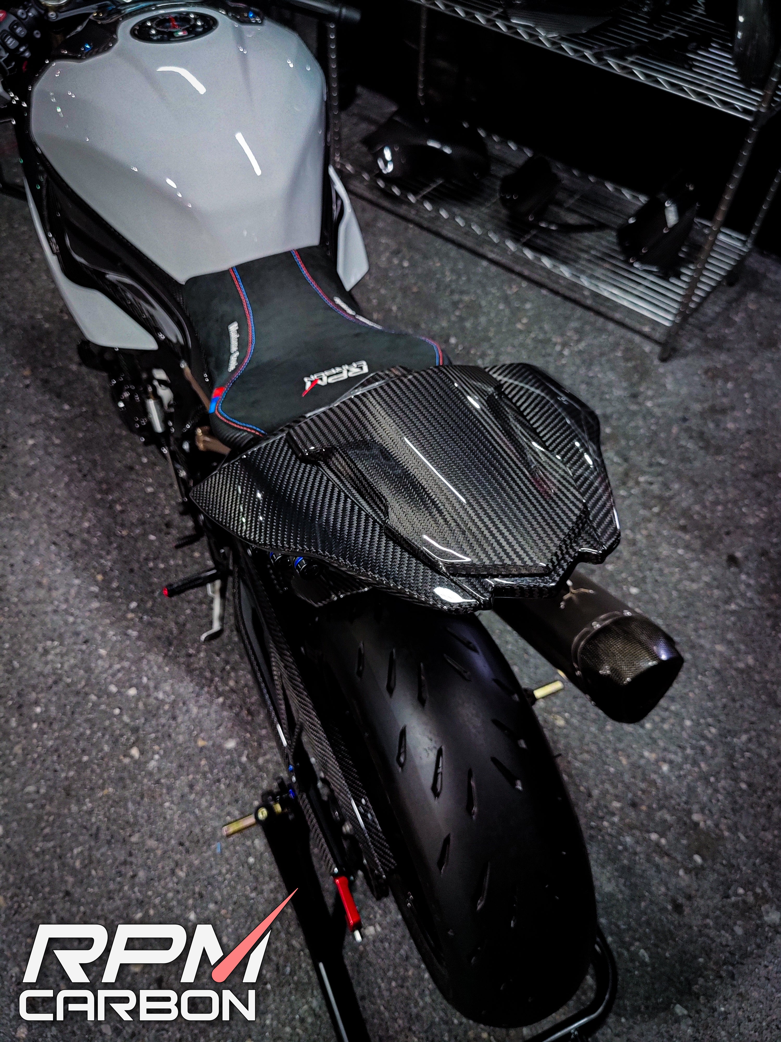 BMW S1000RR Carbon Fiber Tail Side Fairings Panels Cowl