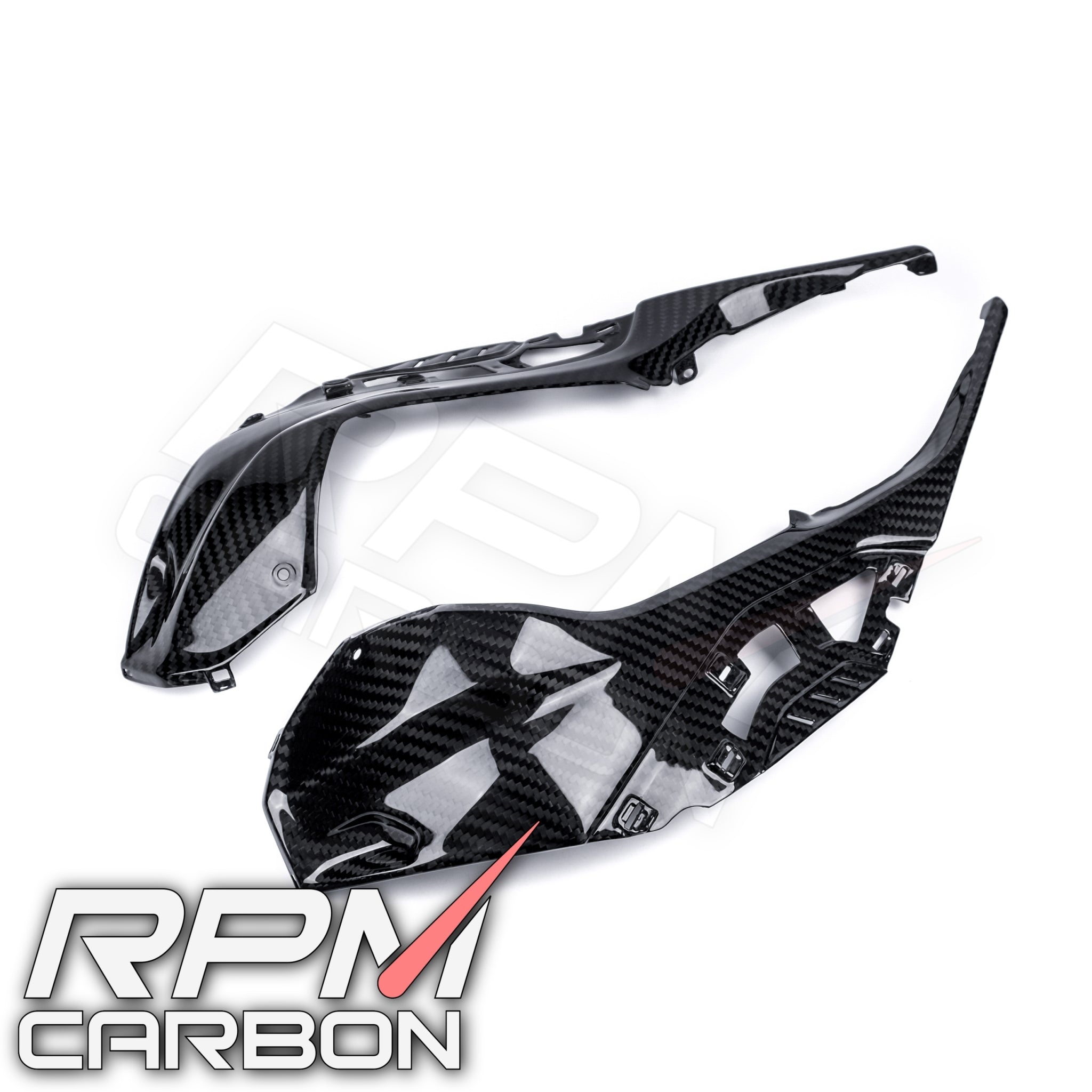 BMW S1000RR Carbon Fiber Tank Side Panels (OEM Version)