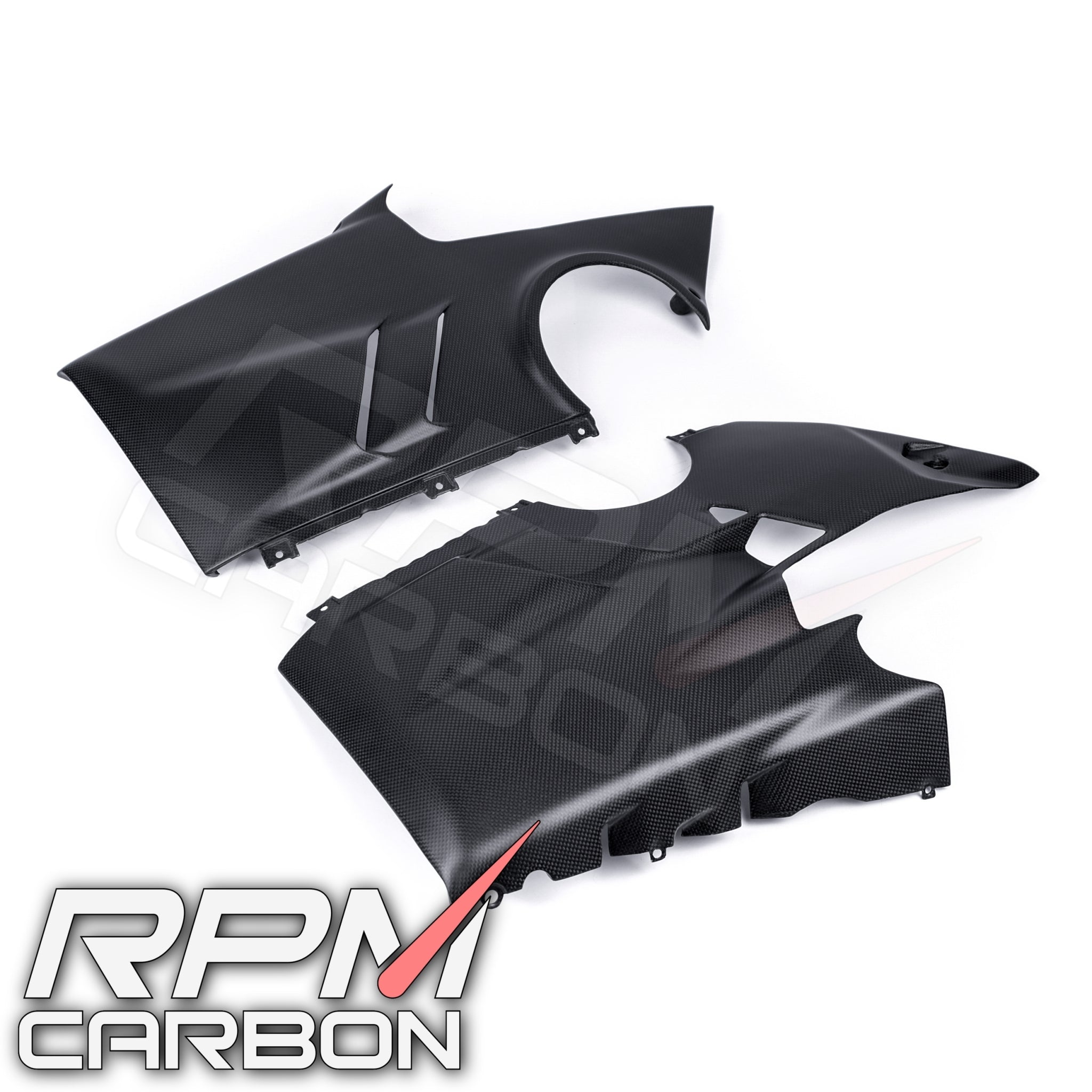 Ducati Panigale V4 Carbon Fiber Lower Side Belly Pan Fairings OEM Design