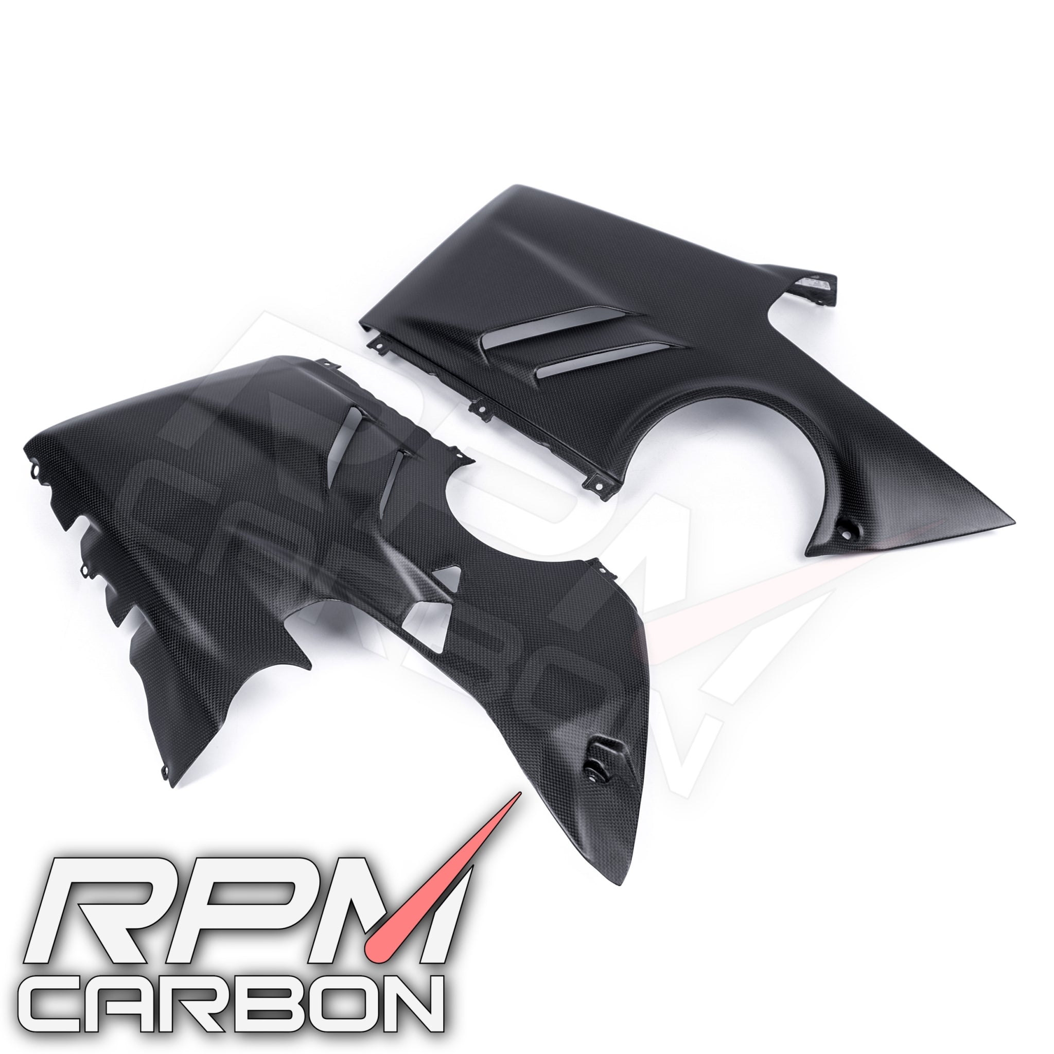 Ducati Panigale V4 Carbon Fiber Lower Side Belly Pan Fairings OEM Design