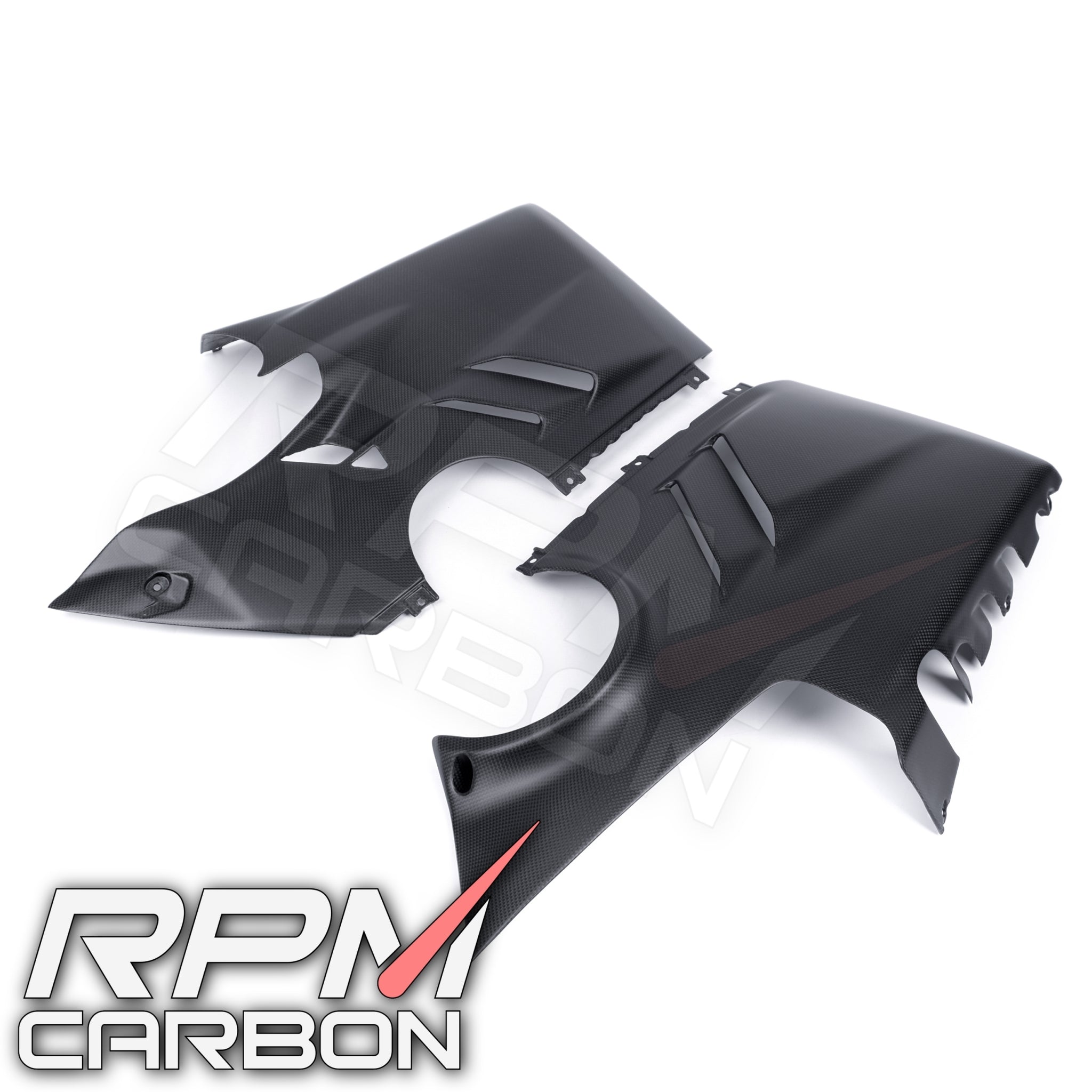 Ducati Panigale V4 Carbon Fiber Lower Side Belly Pan Fairings OEM Design