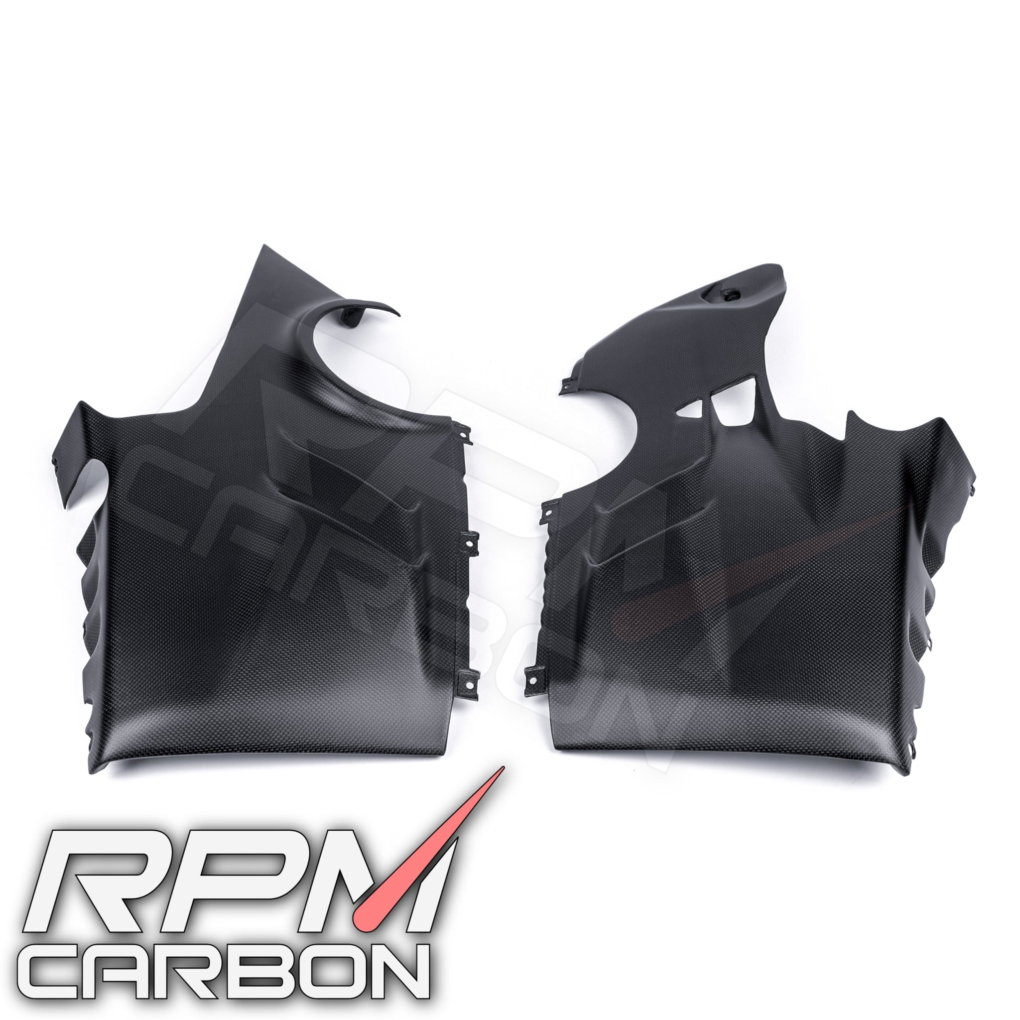 Ducati Panigale V4 Carbon Fiber Lower Side Belly Pan Fairings OEM Design