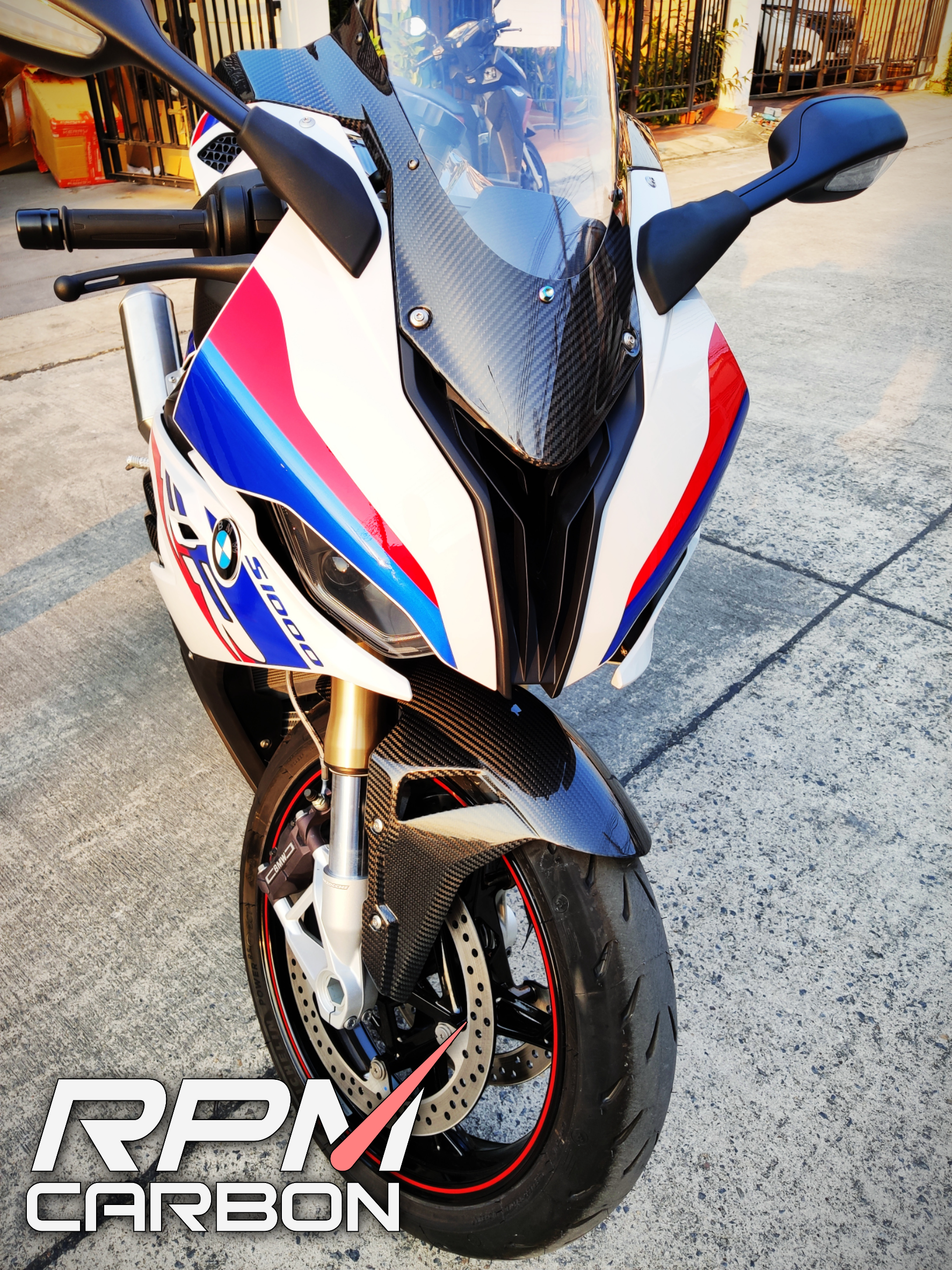 BMW S1000RR Windshield Carbon - Clear Glass (See Description)
