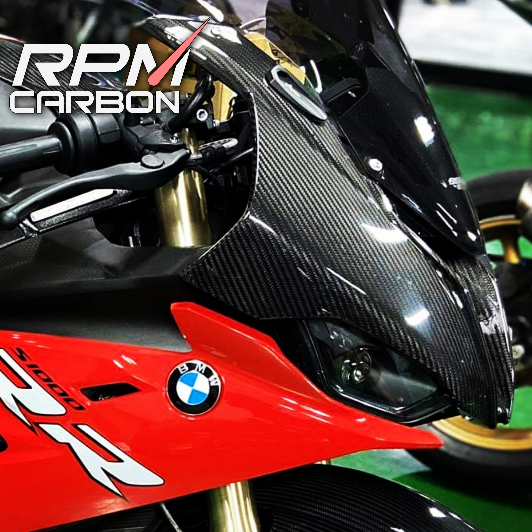 BMW S1000RR Carbon Fiber Full Front Fairing Cowl