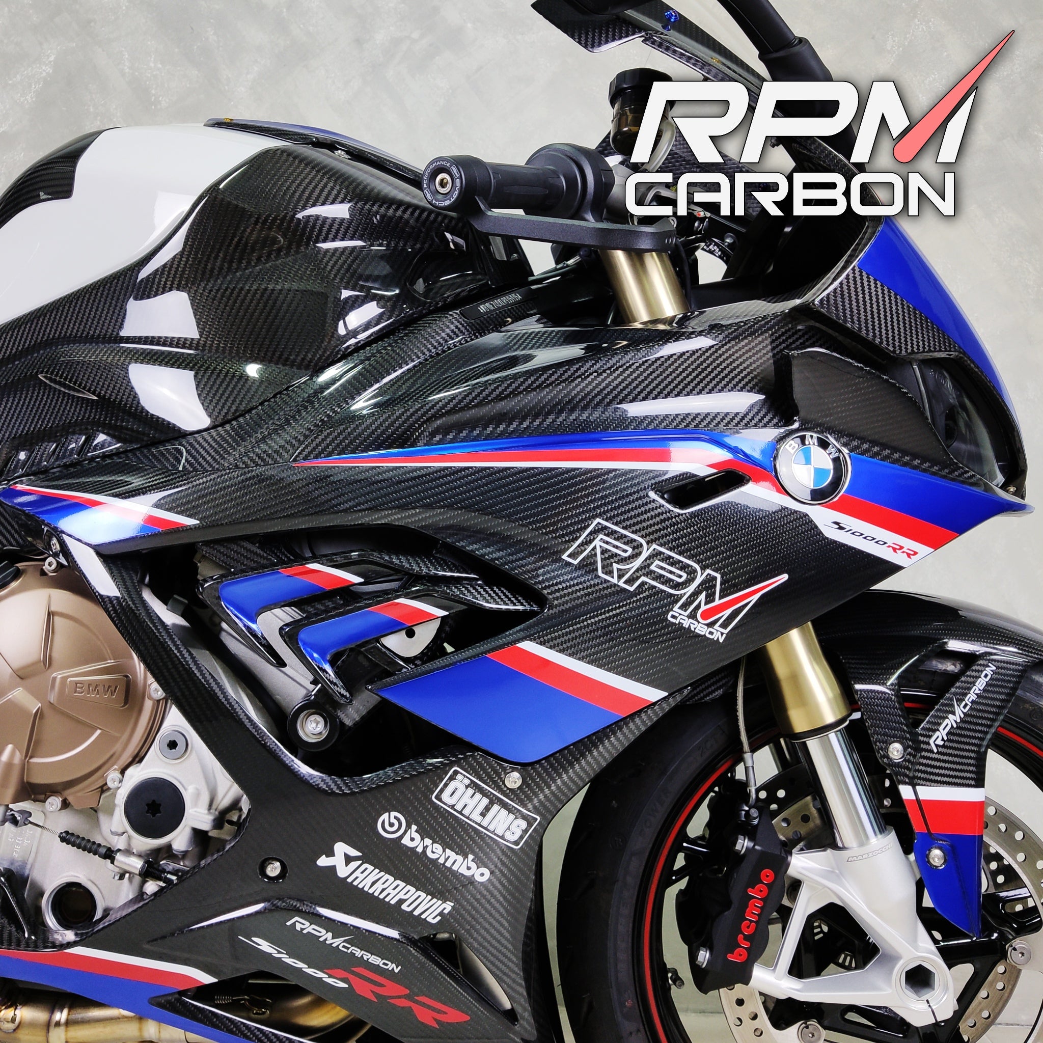 BMW S1000RR Carbon Fiber Side Fairings Cowls