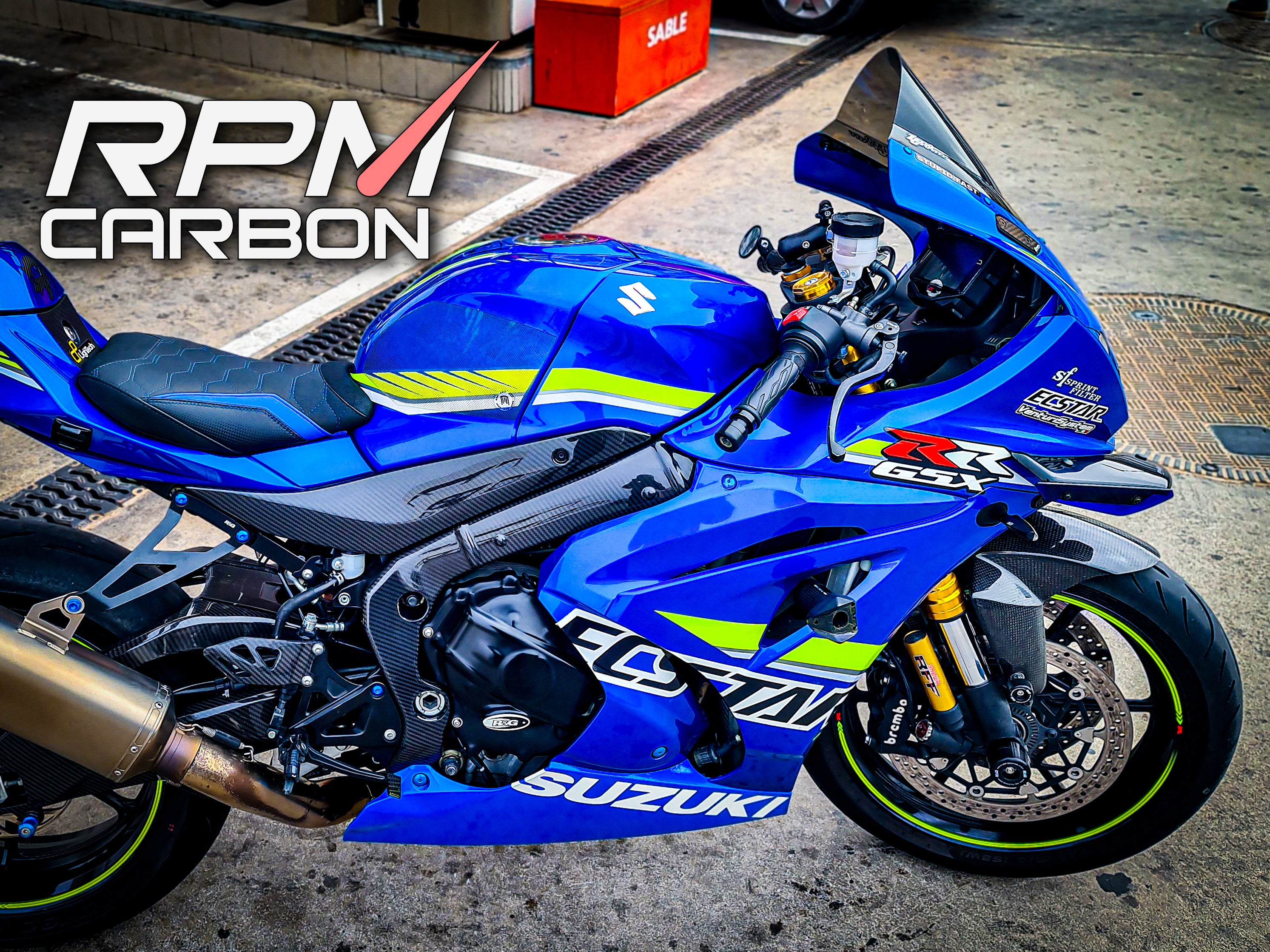 Suzuki GSX-R 1000 2017+ Carbon Fiber Tank Side Panels