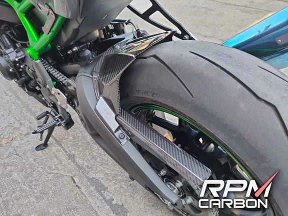 Kawasaki Z H2 Carbon Fiber Chain Guard Hugger