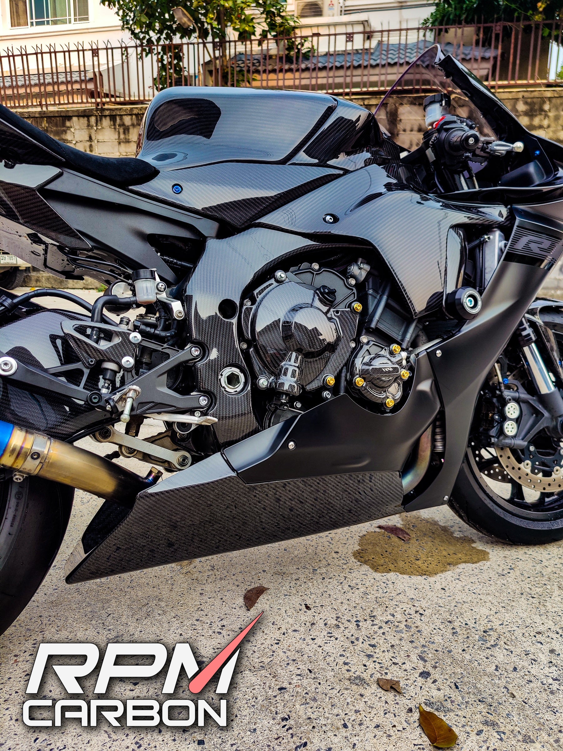 Yamaha R1 R1M 2020+ Carbon Fiber Race Belly Pan Lower Fairings (Read Description!)