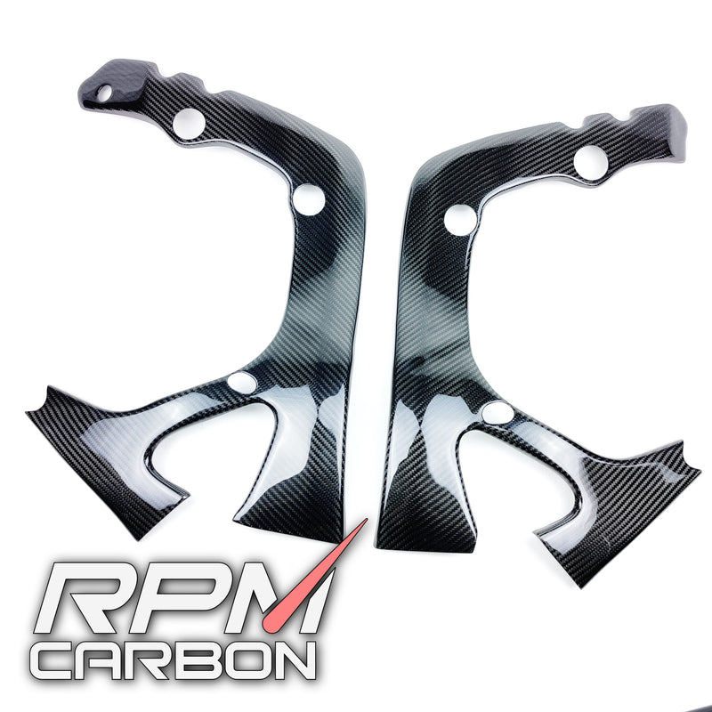 Honda CBR600RR Carbon Fiber Frame Covers Protectors Carbon Fiber