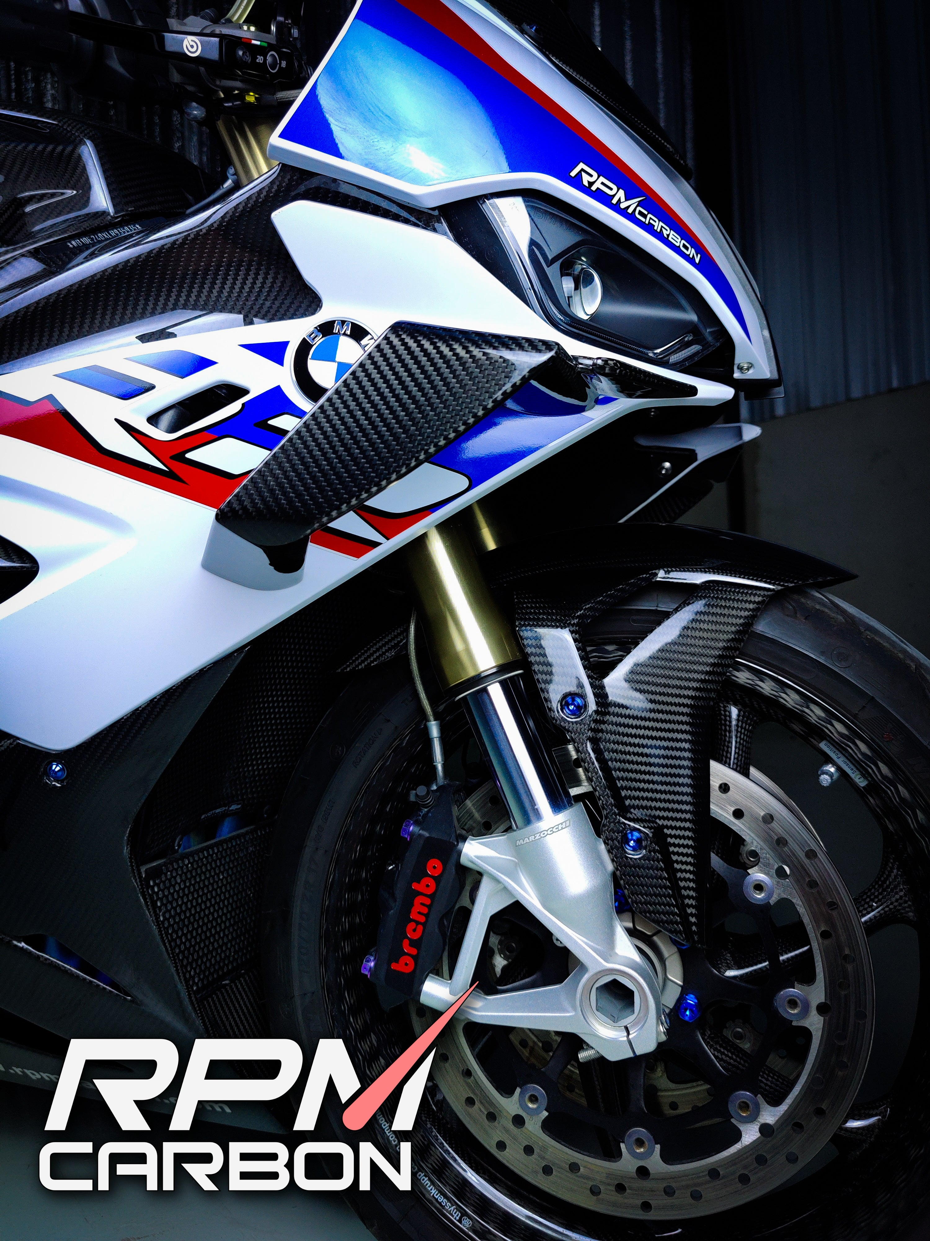 BMW M1000RR Replica Carbon Fiber Winglets for S1000RR