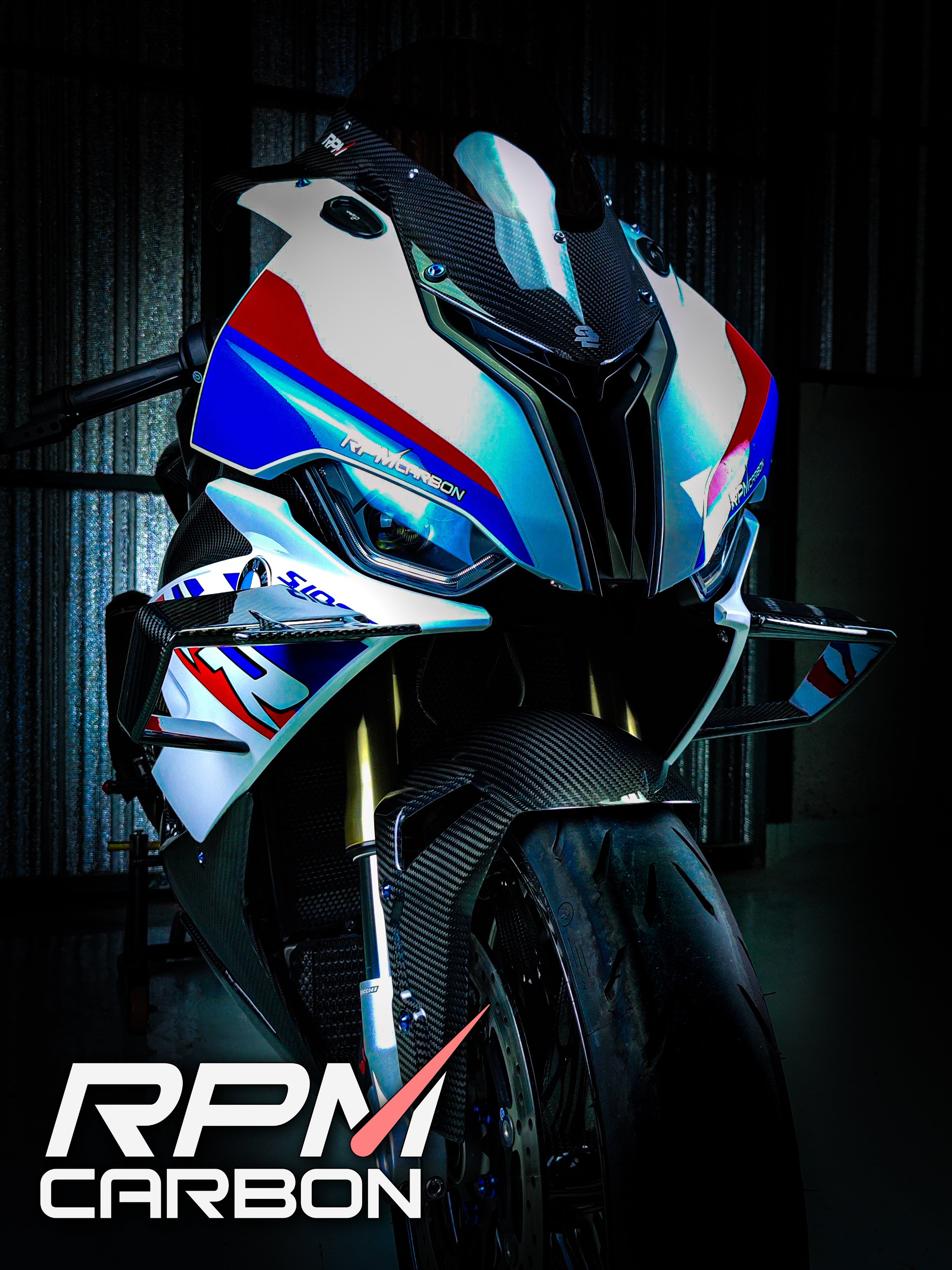 BMW M1000RR Replica Carbon Fiber Winglets for S1000RR