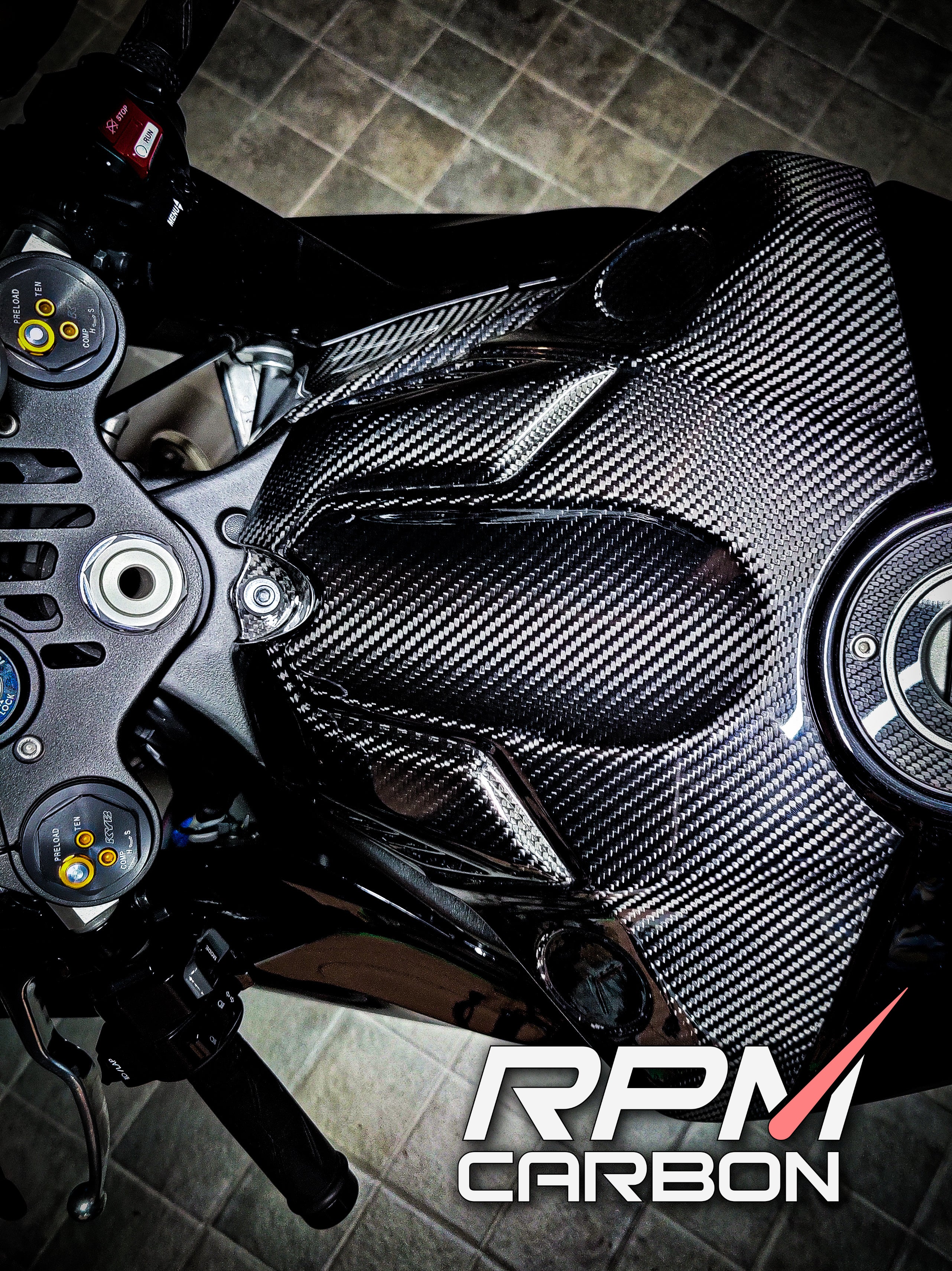 Yamaha R1 R1M 2020+ Carbon Fiber Airbox Tank Cover