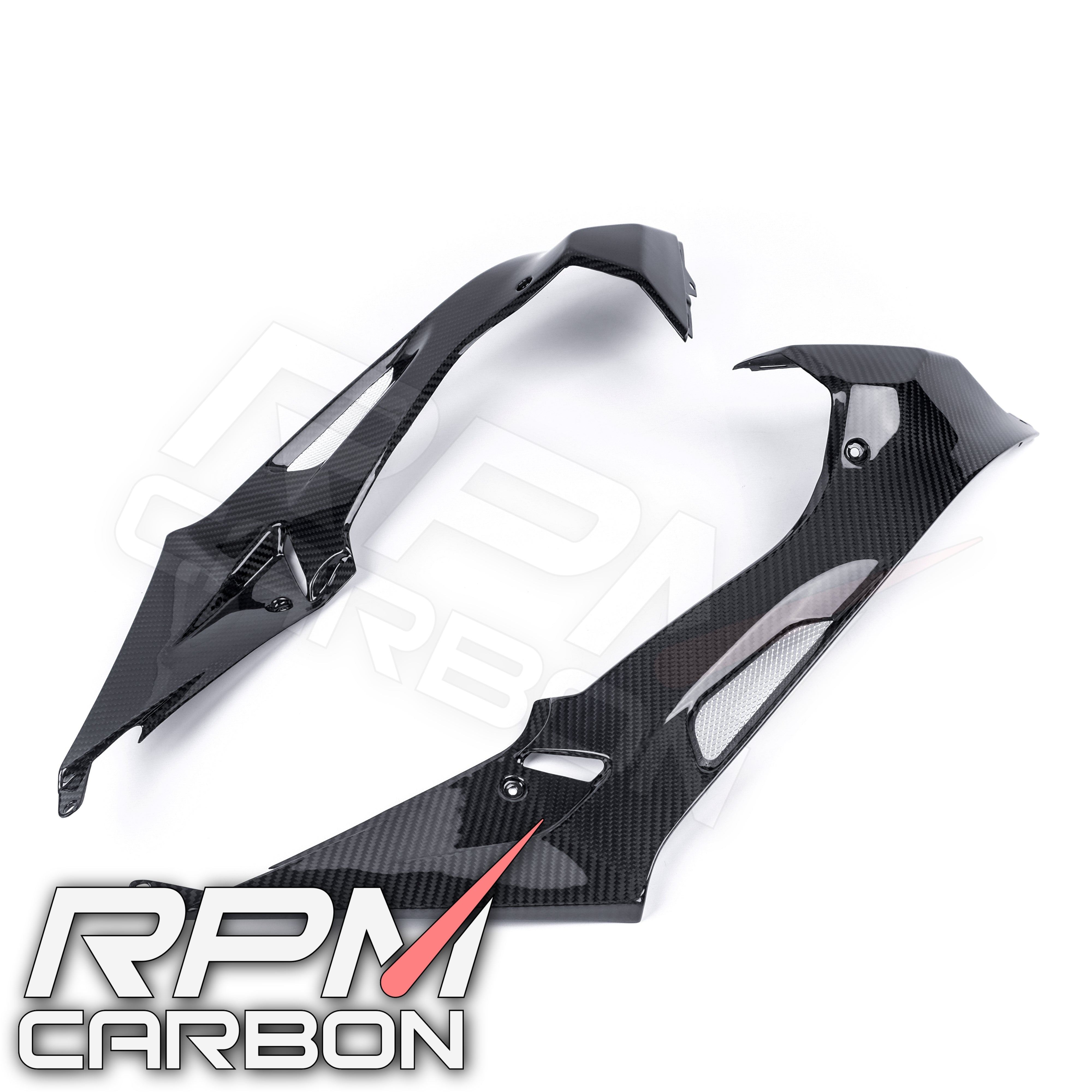 BMW S1000RR HP4 Carbon Fiber Tank Side Panels Carbon Fiber