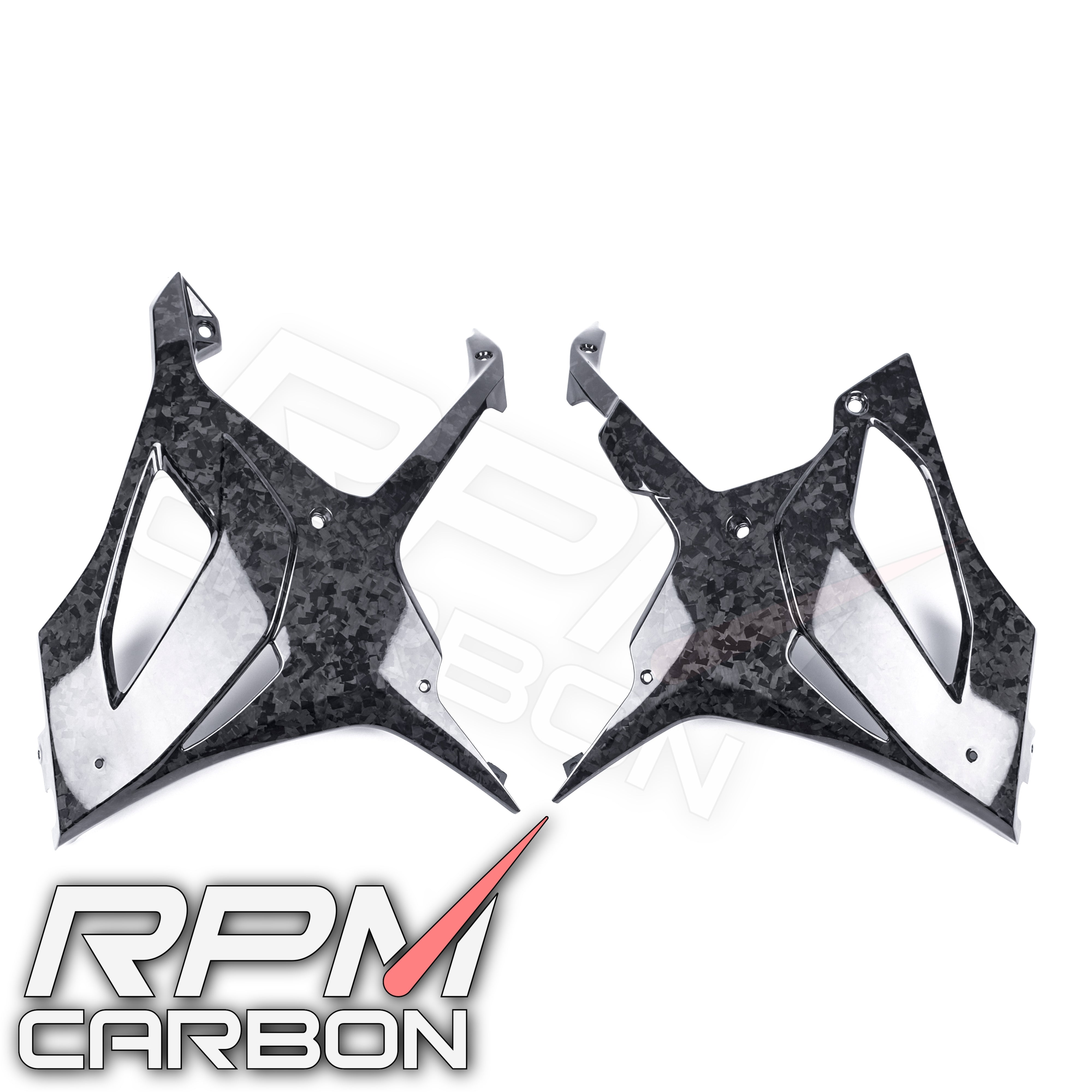 BMW S1000RR Carbon Fiber Lower Side Fairings