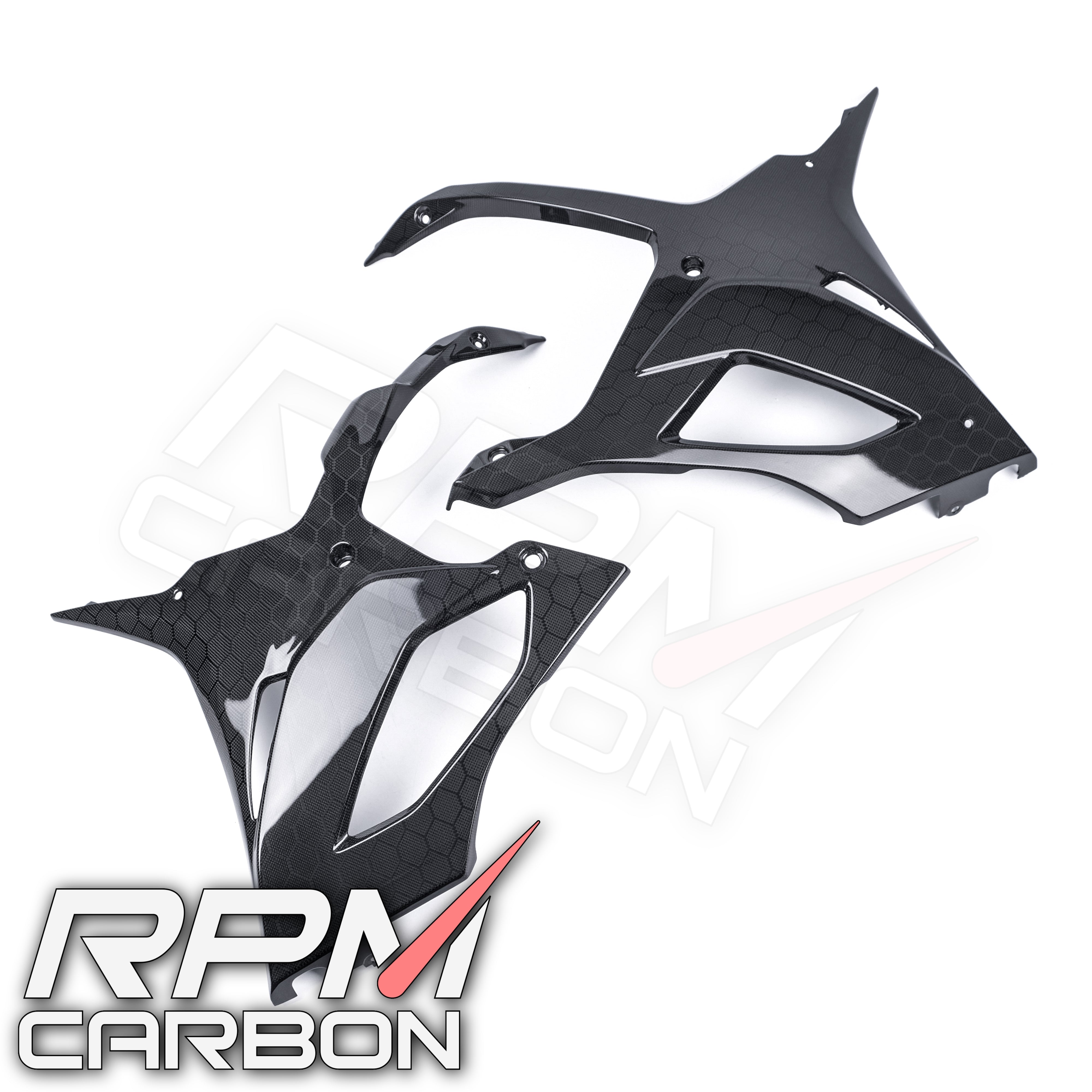 BMW S1000RR Carbon Fiber Lower Side Fairings