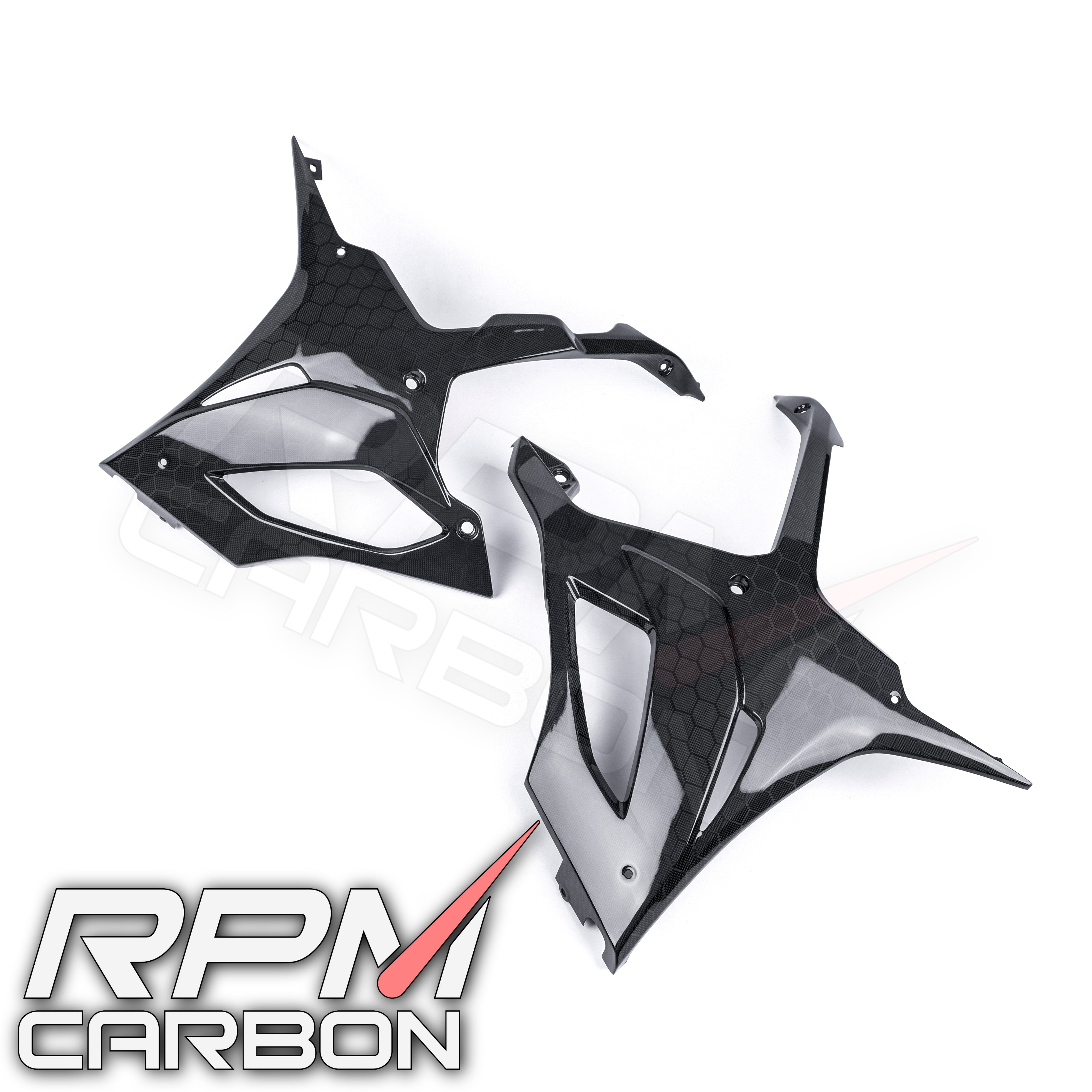 BMW S1000RR Carbon Fiber Lower Side Fairings