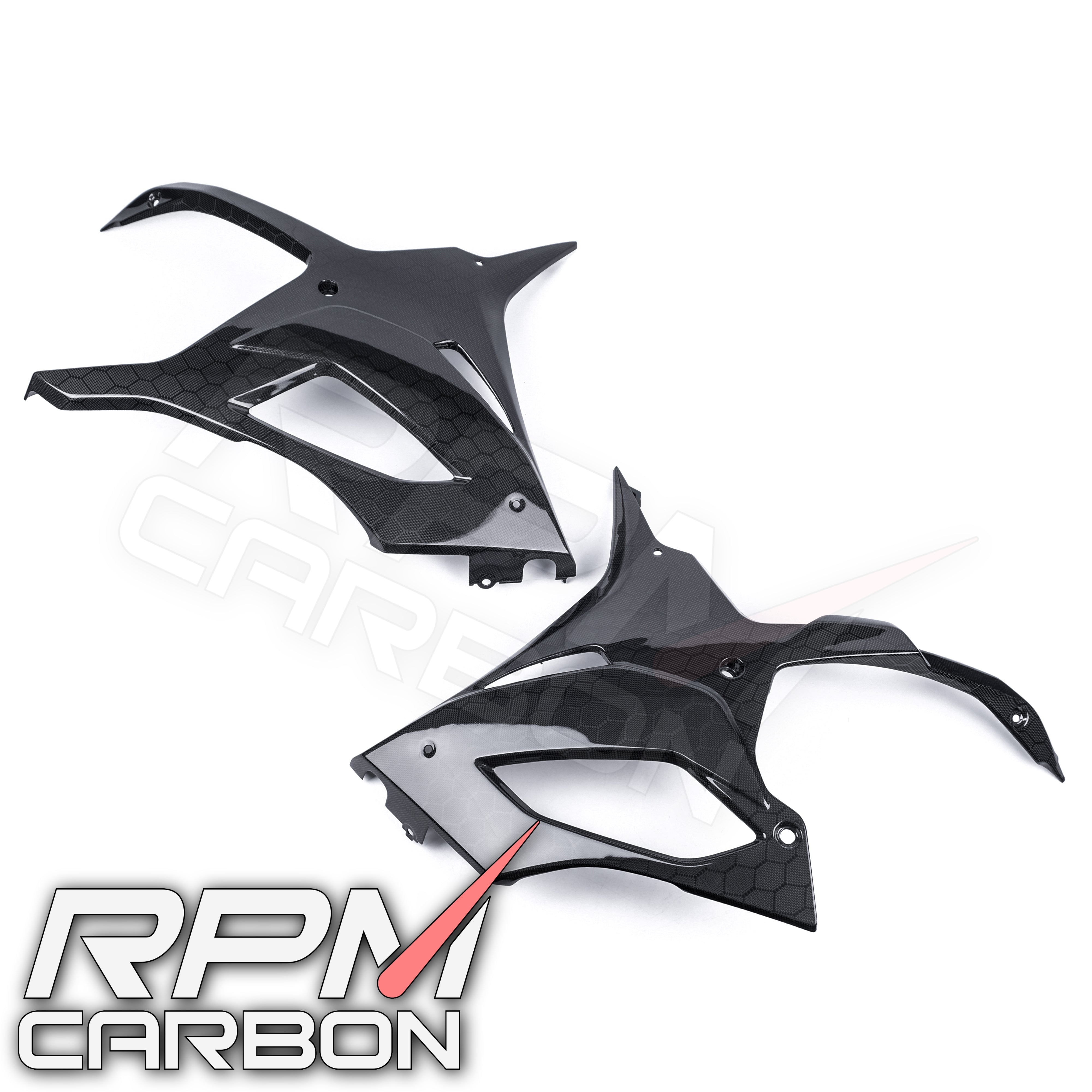 BMW S1000RR Carbon Fiber Lower Side Fairings