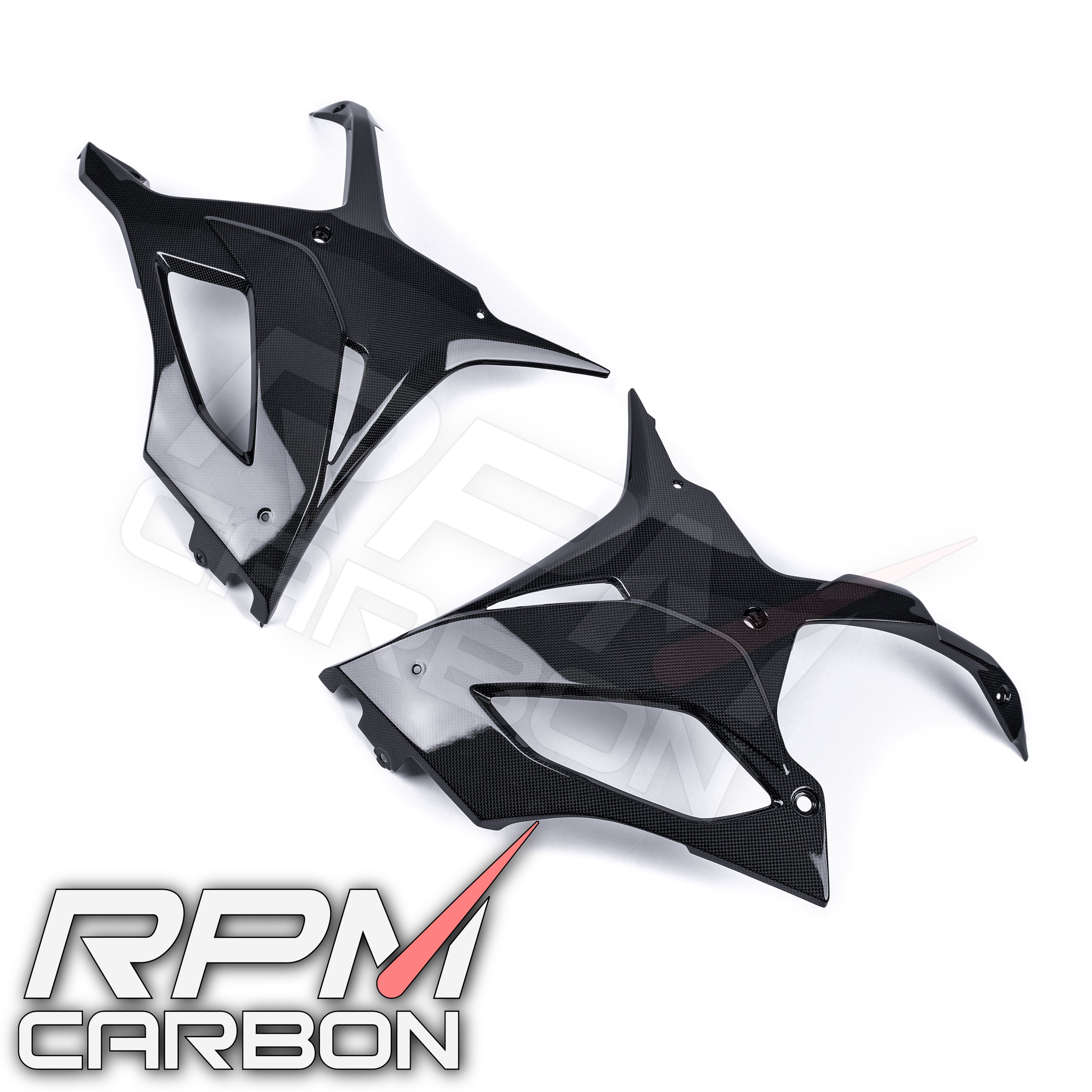 BMW S1000RR Carbon Fiber Lower Side Fairings