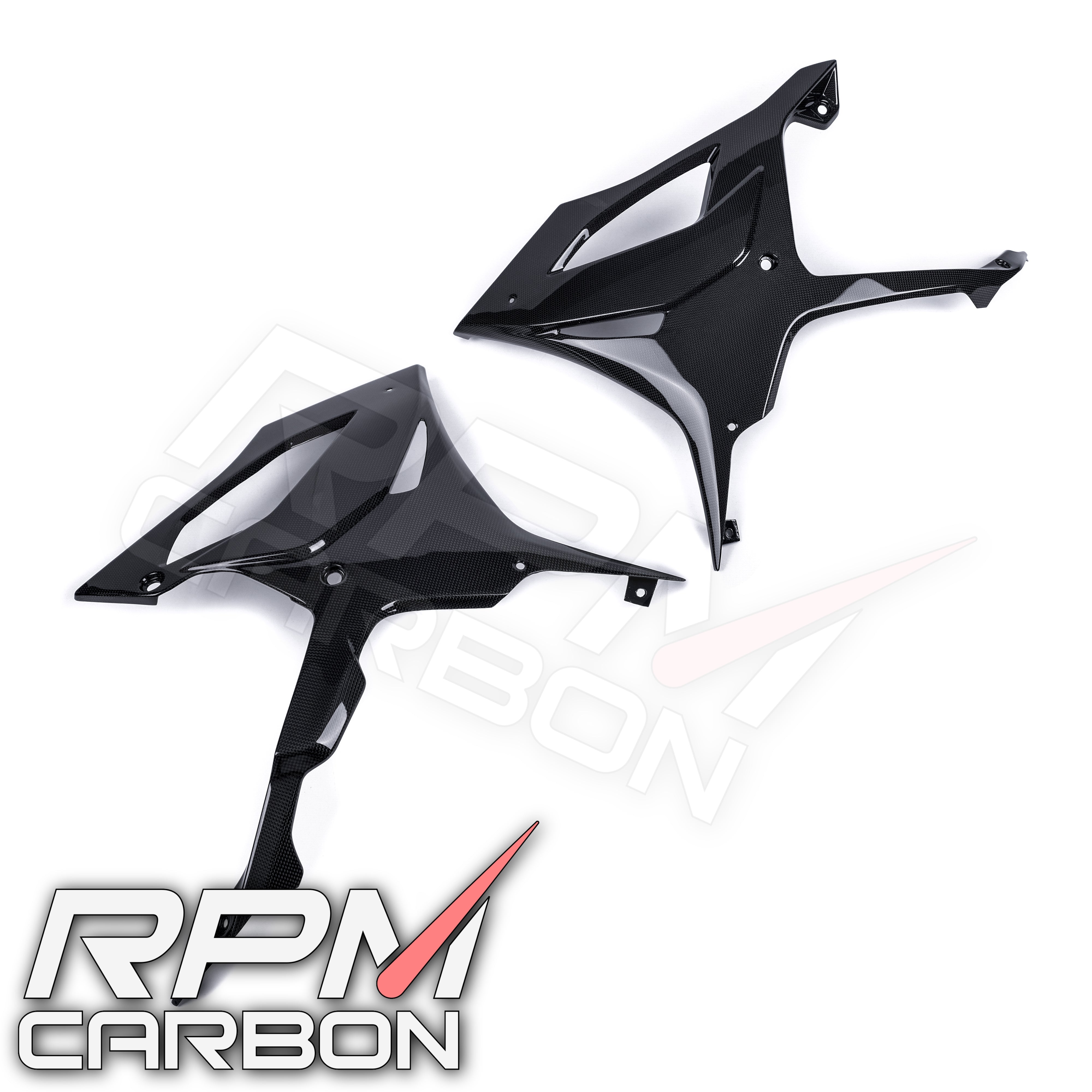 BMW S1000RR Carbon Fiber Lower Side Fairings