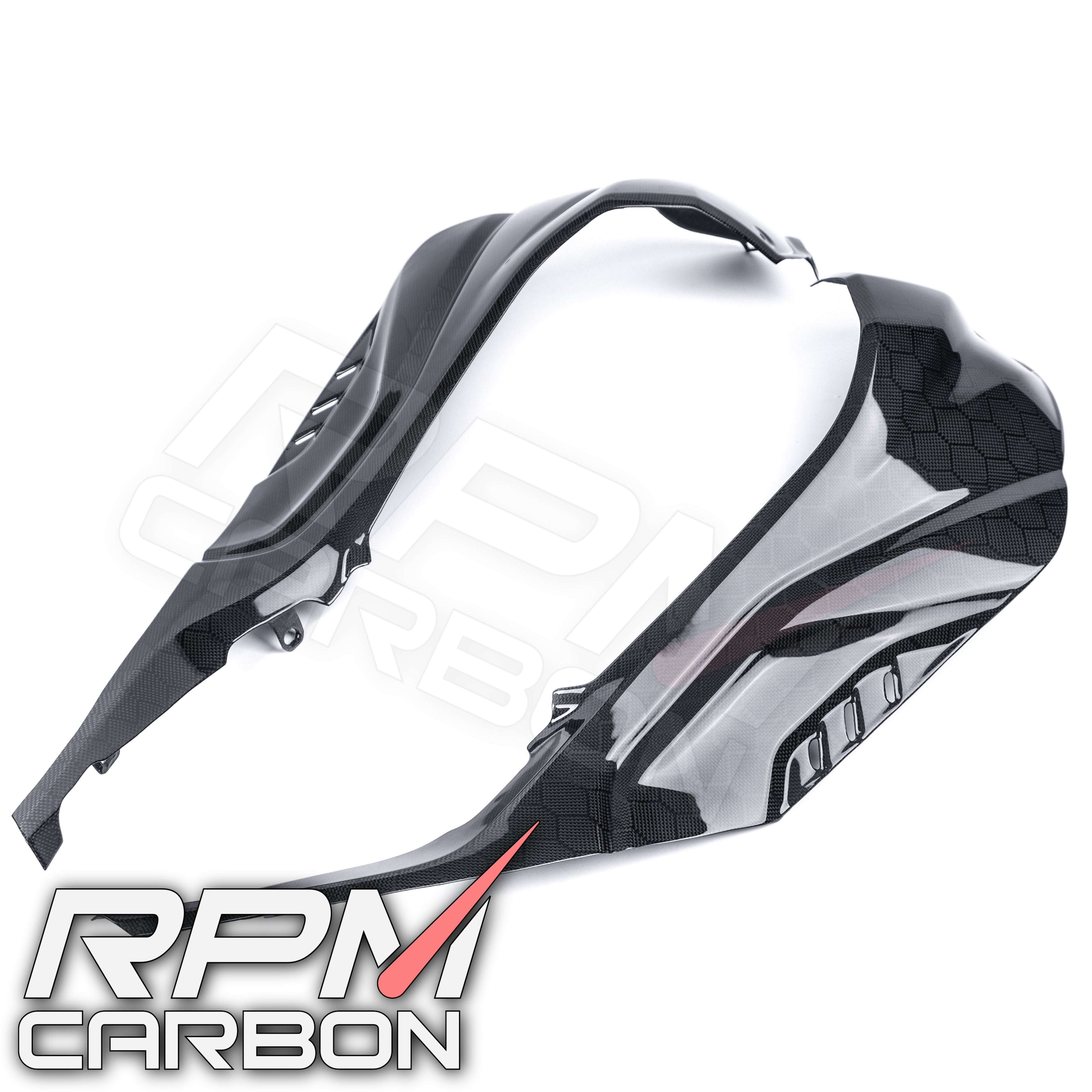 BMW S1000RR S1000R Carbon Fiber Tank Side Panels (Fully Enclosed)