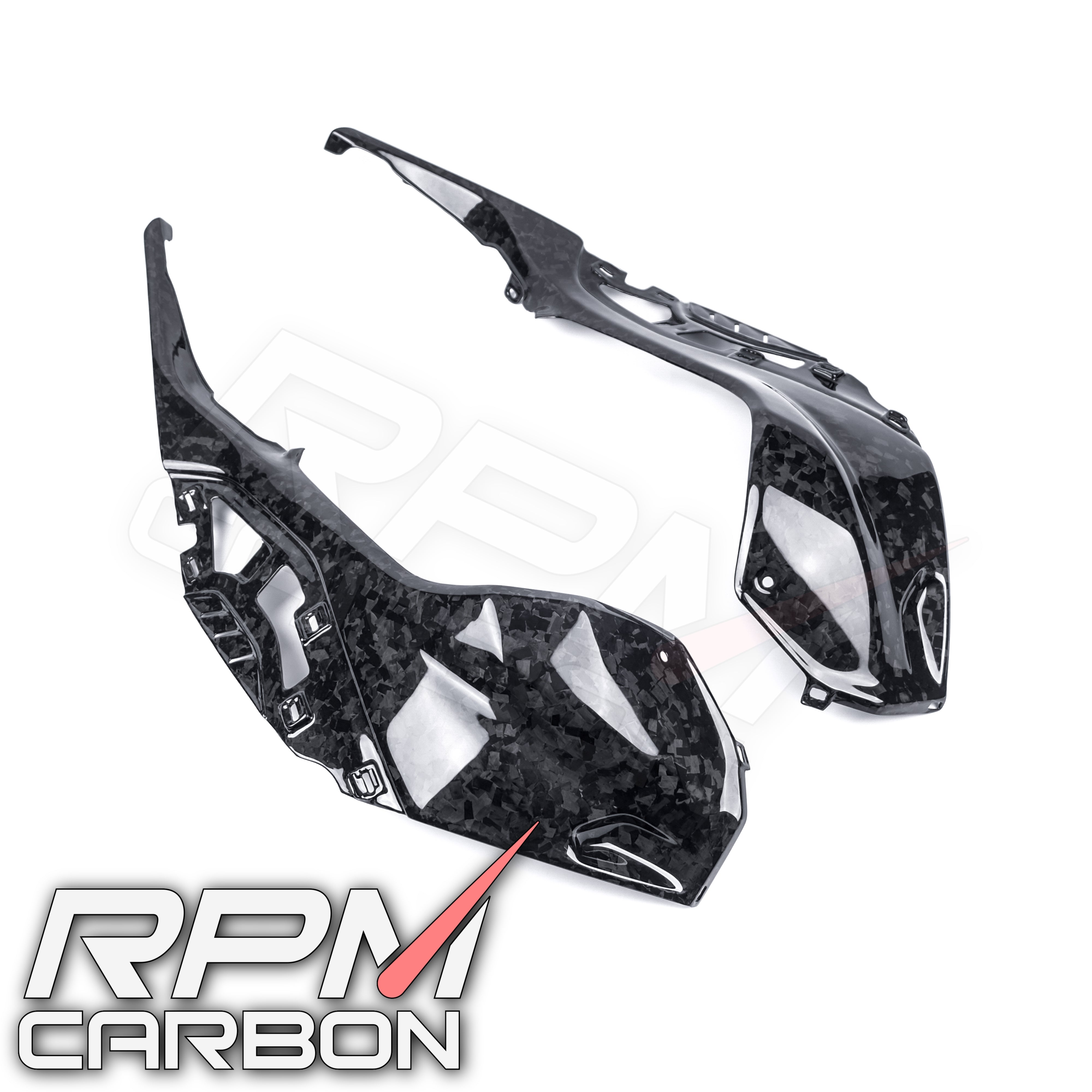BMW S1000RR Carbon Fiber Tank Side Panels (OEM Version)