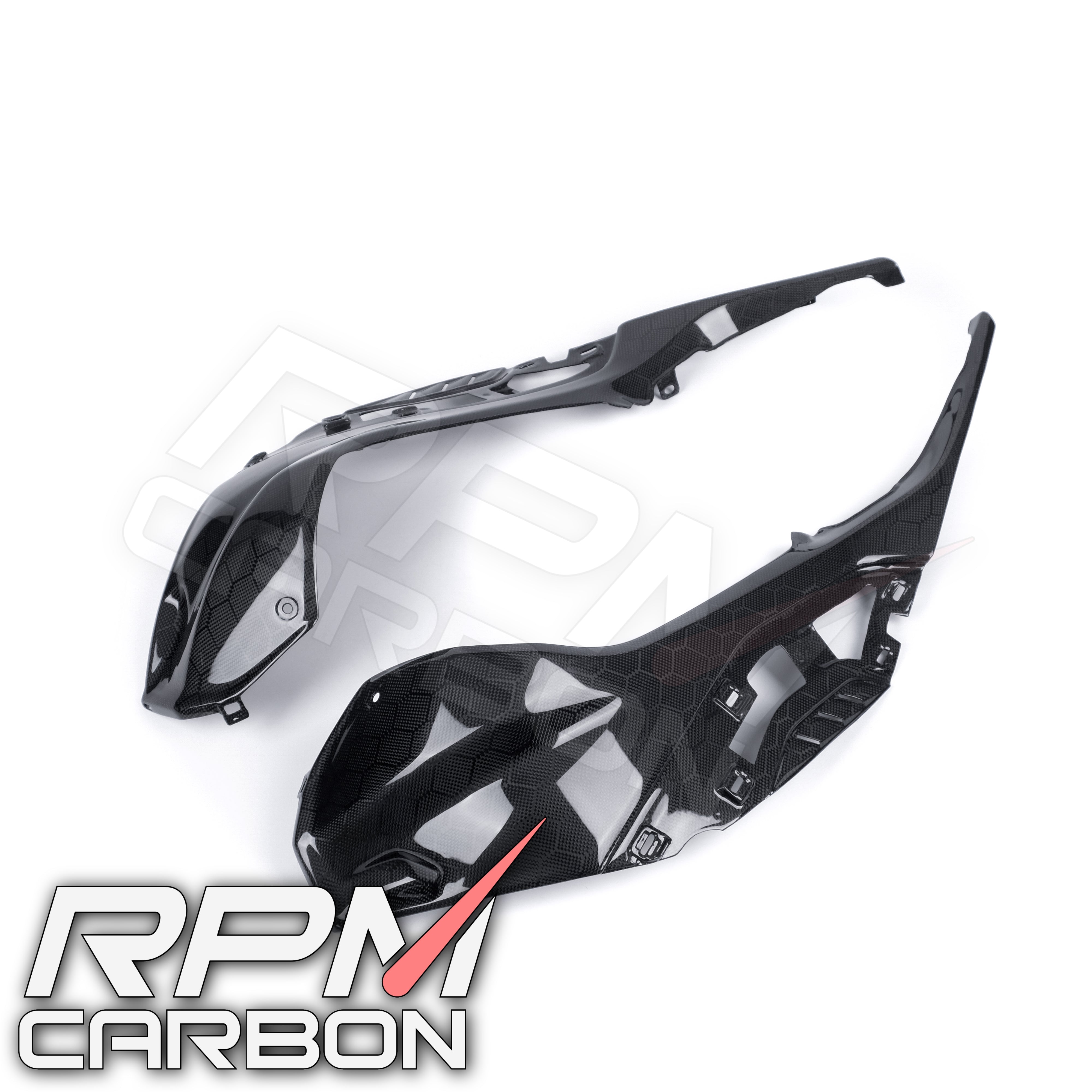 BMW S1000RR Carbon Fiber Tank Side Panels (OEM Version)