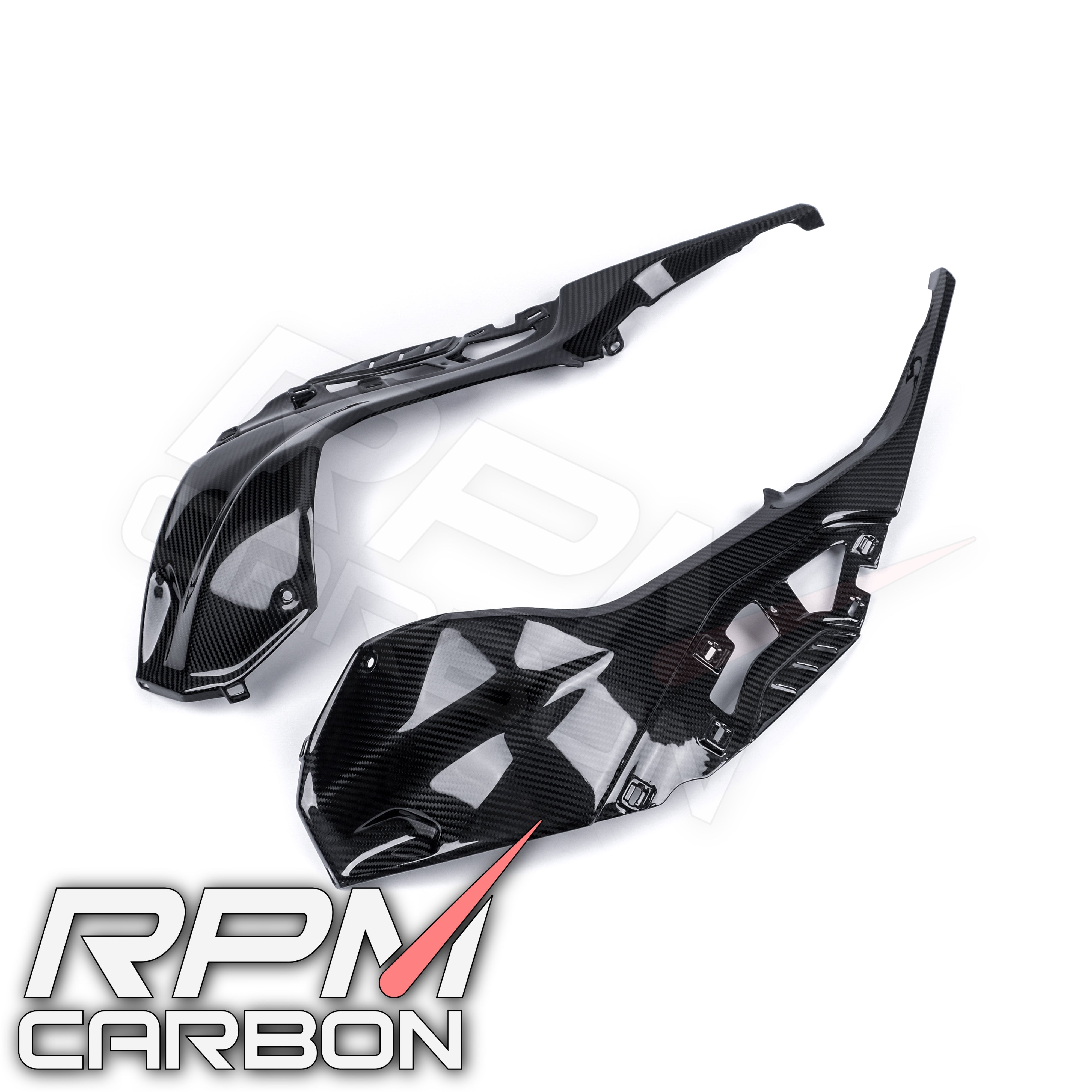 BMW S1000RR Carbon Fiber Tank Side Panels (OEM Version)