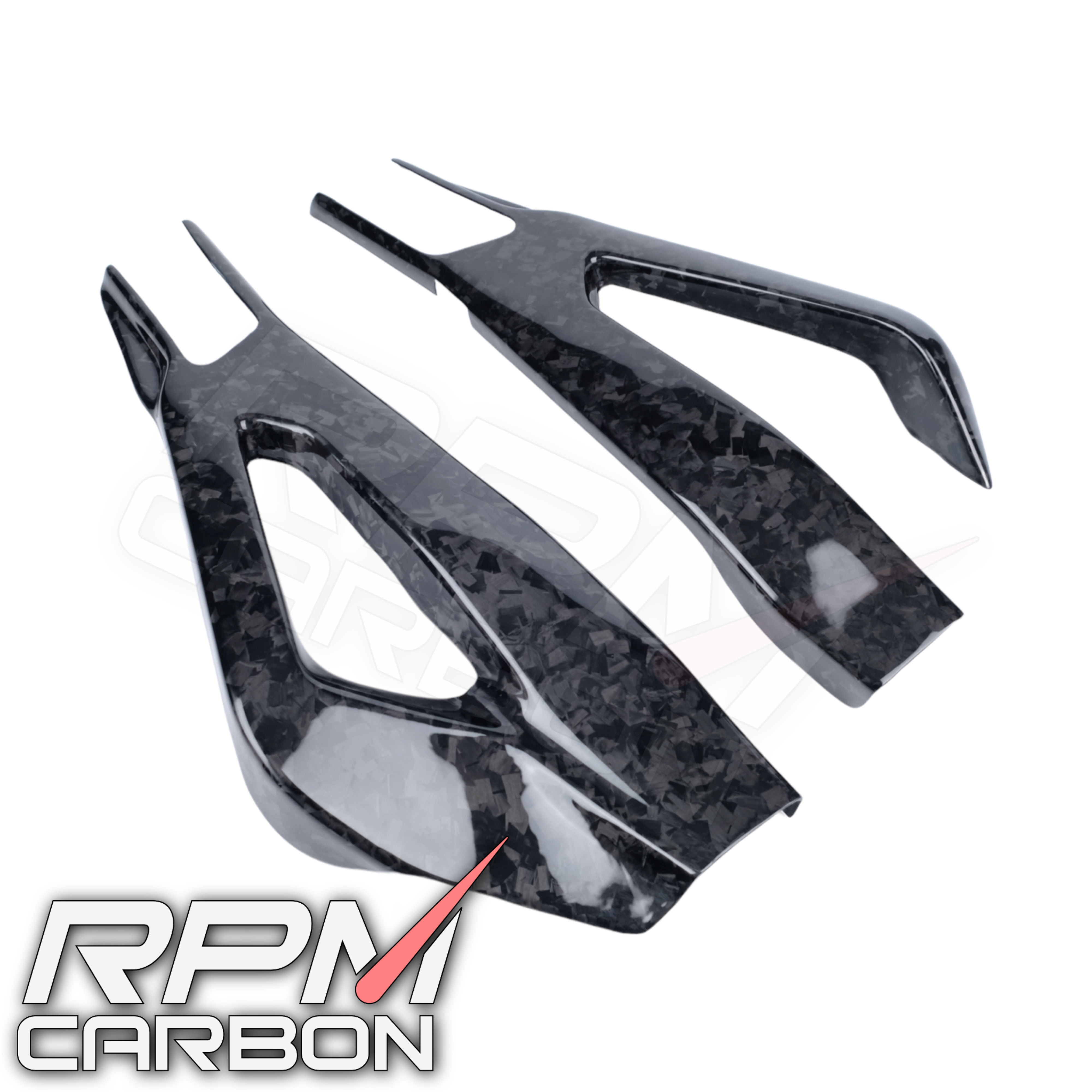 BMW S1000RR Carbon Fiber Swingarm Covers Protectors Style A