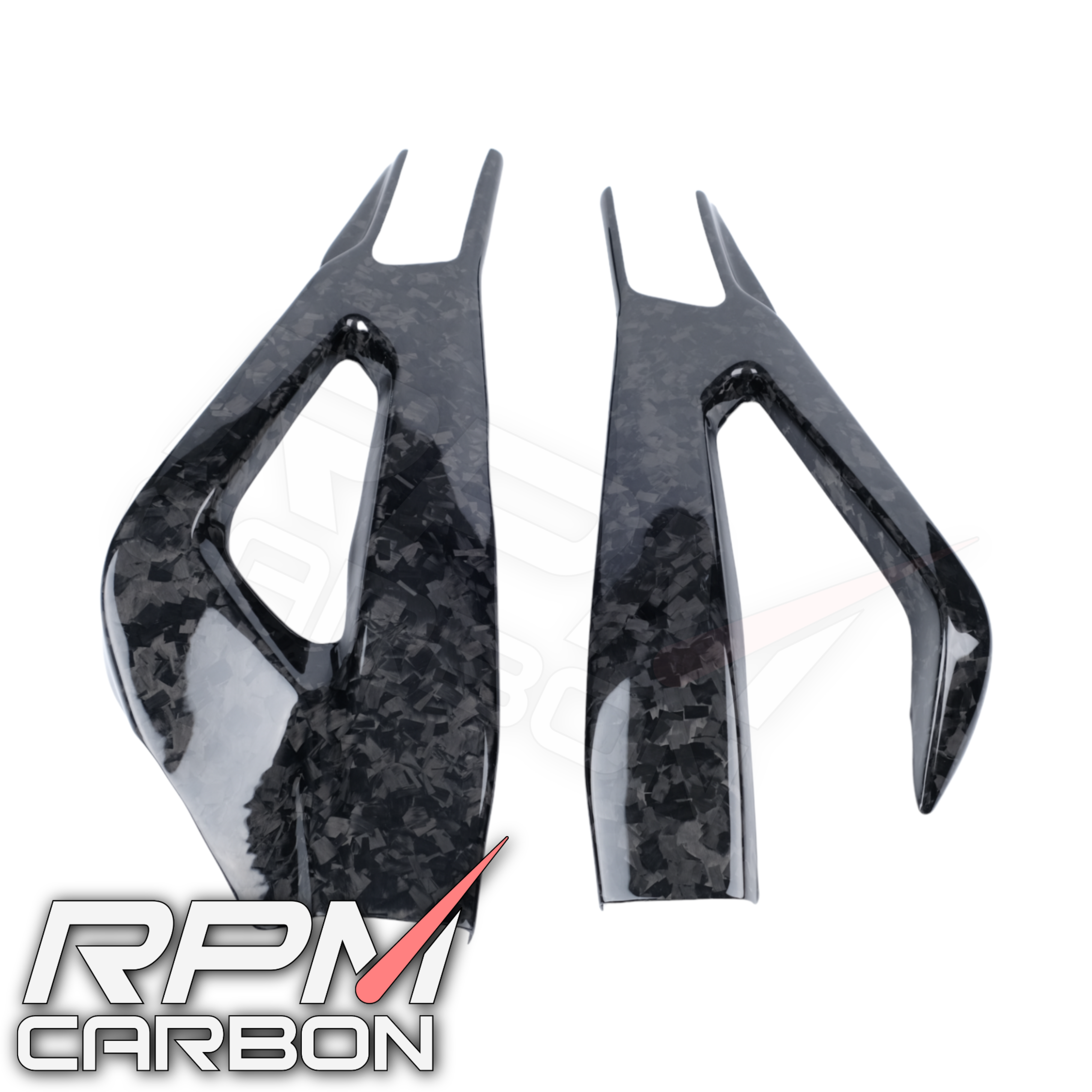 BMW S1000RR Carbon Fiber Swingarm Covers Protectors Style A