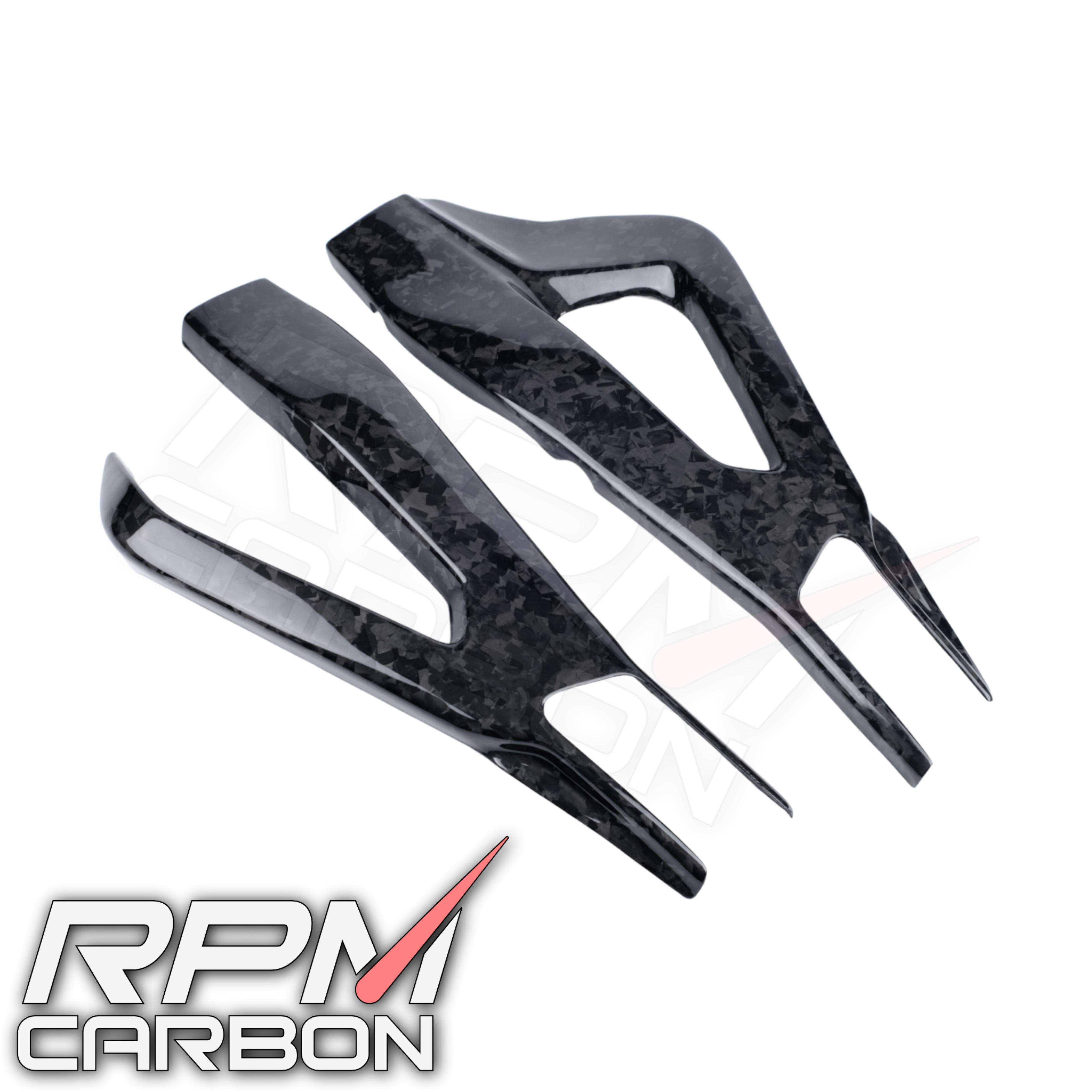 BMW S1000RR Carbon Fiber Swingarm Covers Protectors Style A