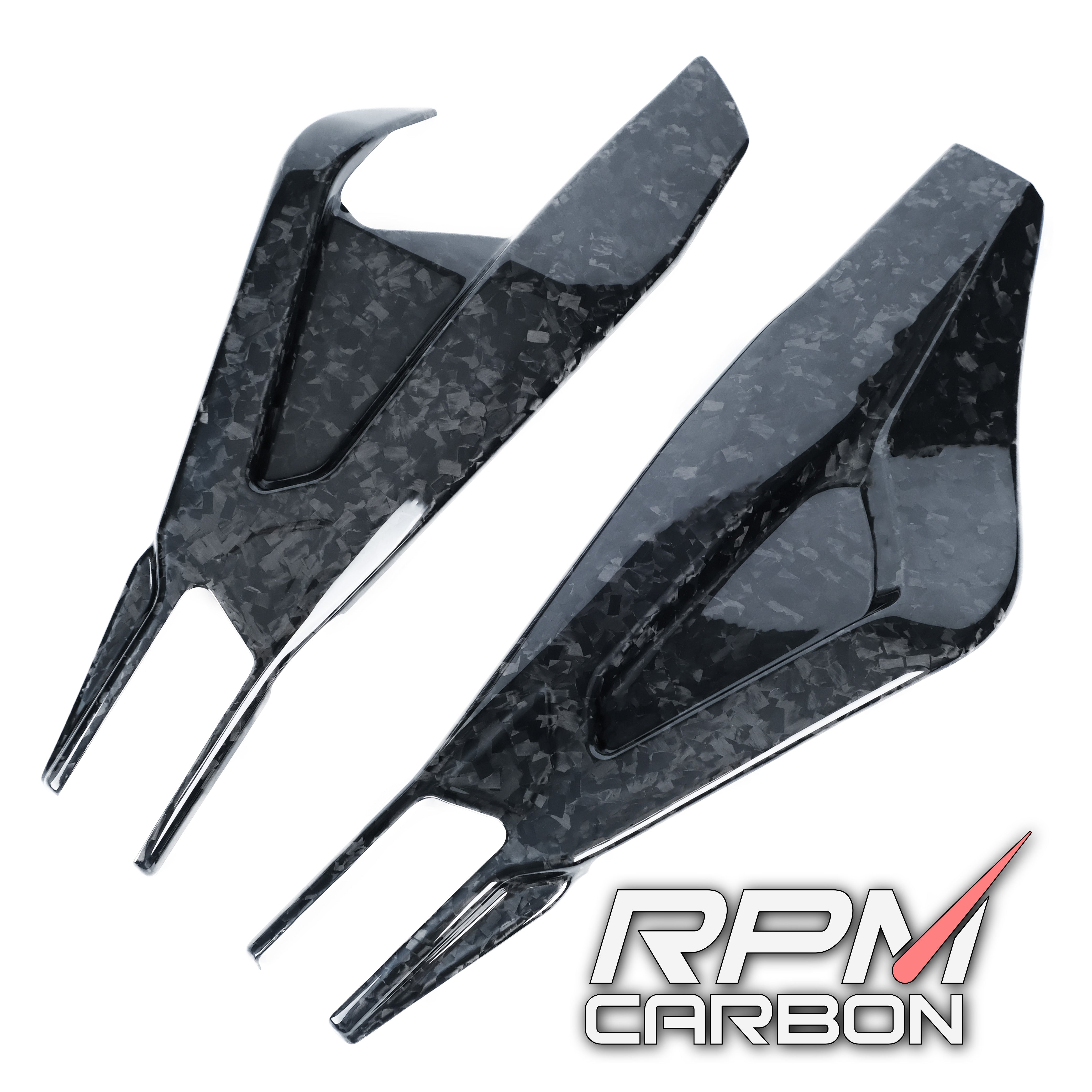 BMW S1000RR S1000R Carbon Fiber Swingarm Covers Protectors Style B WSBK