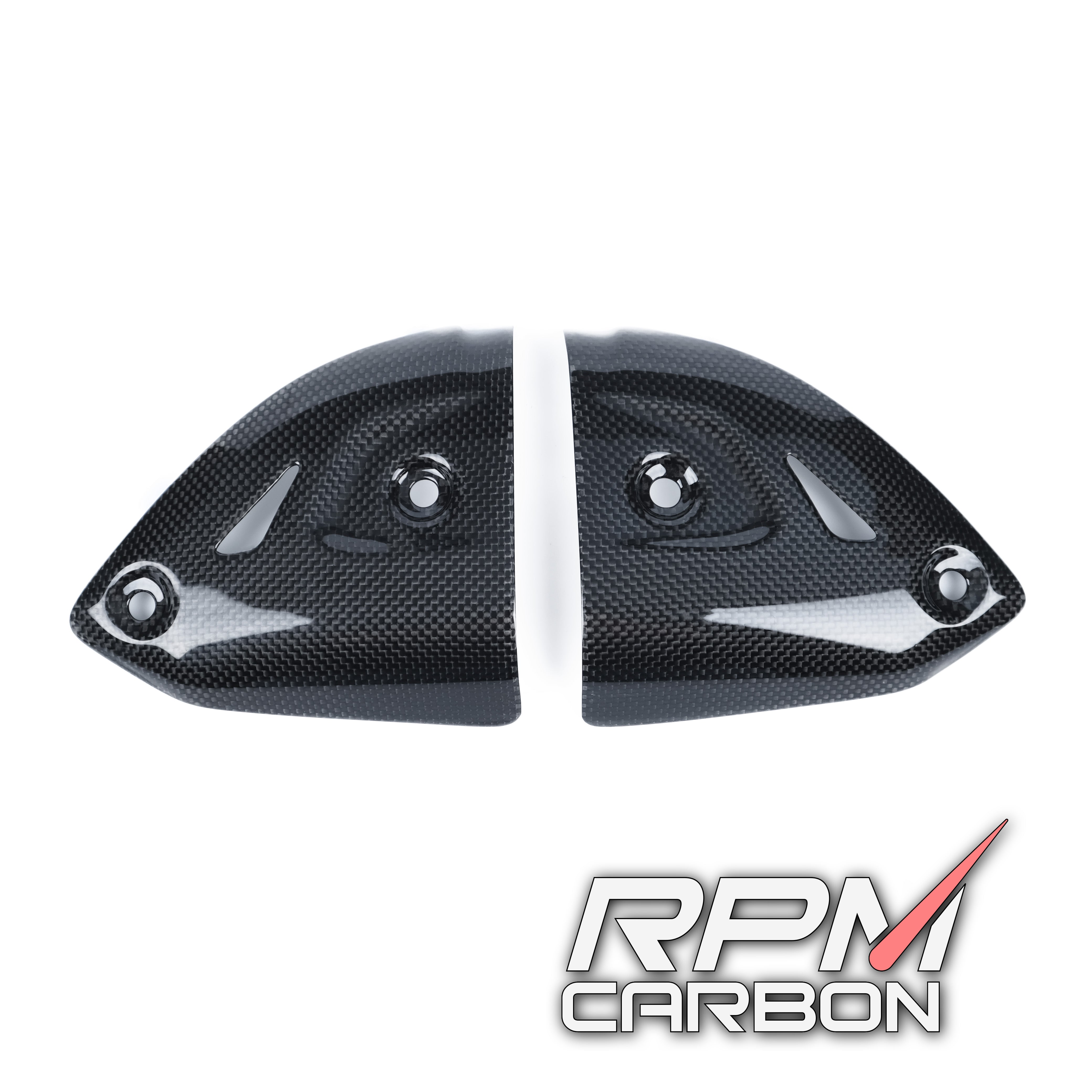 Ducati Panigale 899 1199 1299 959 V2 Carbon Fiber Exhaust Side Covers Termignoni