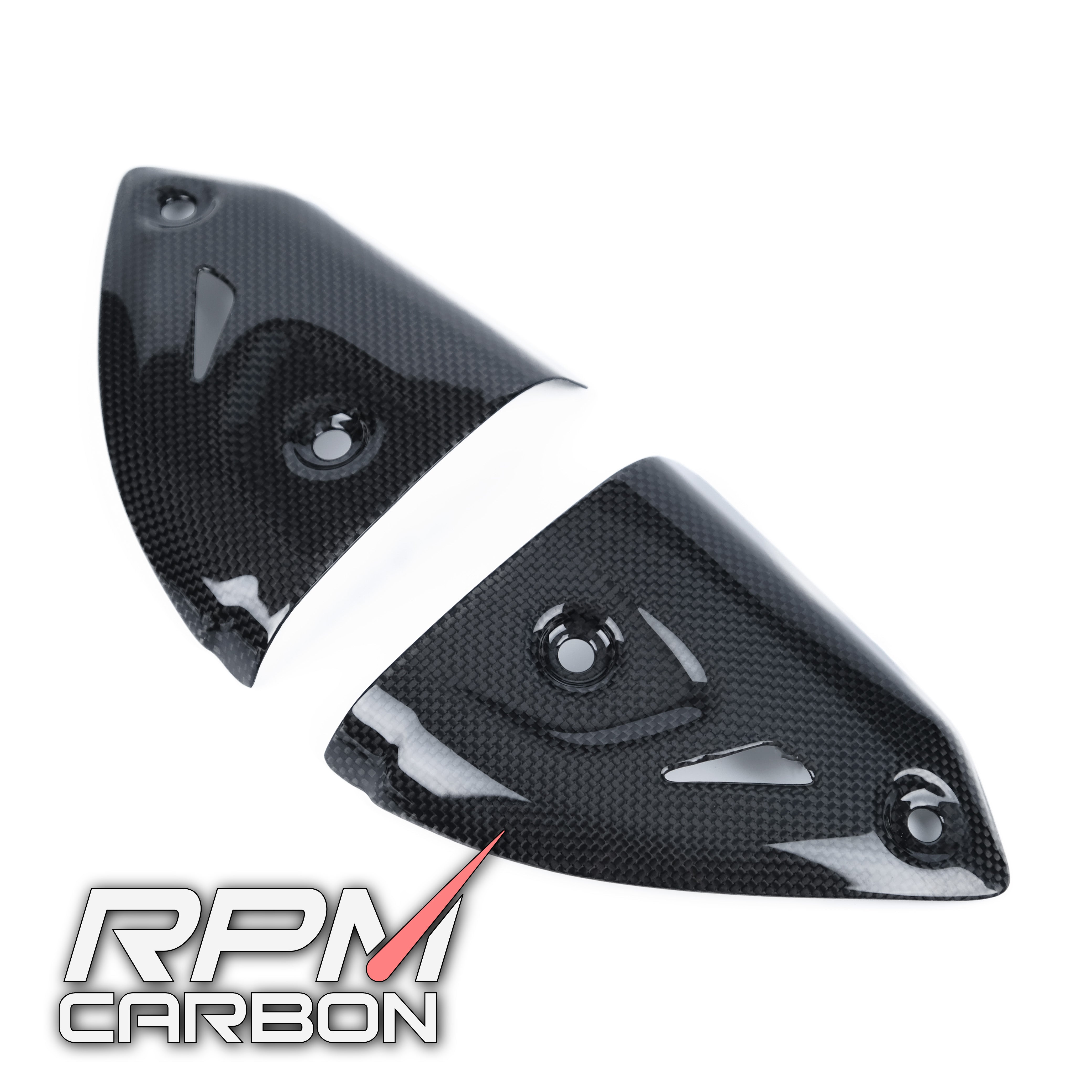 Ducati Panigale 899 1199 1299 959 V2 Carbon Fiber Exhaust Side Covers Termignoni