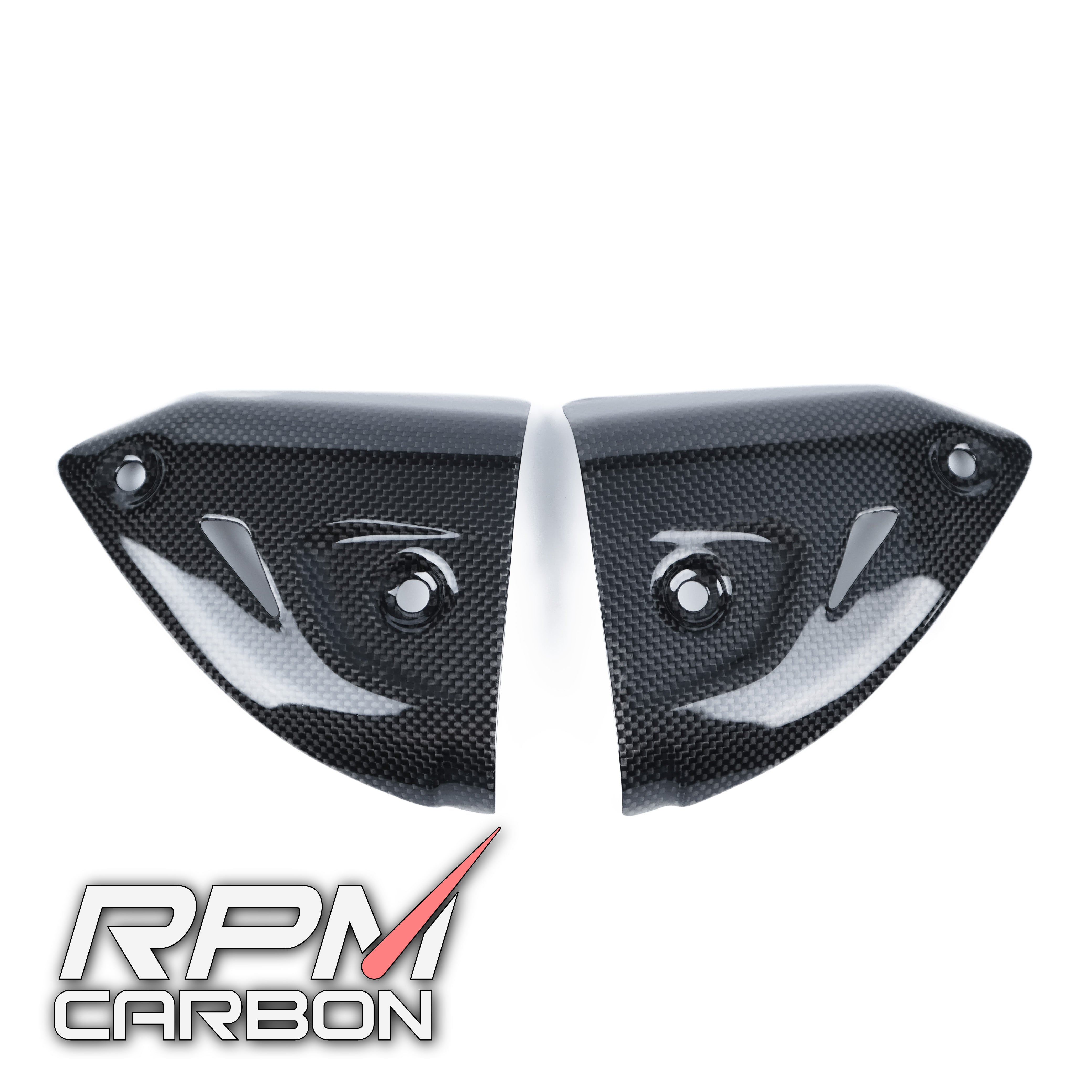 Ducati Panigale 899 1199 1299 959 V2 Carbon Fiber Exhaust Side Covers Termignoni
