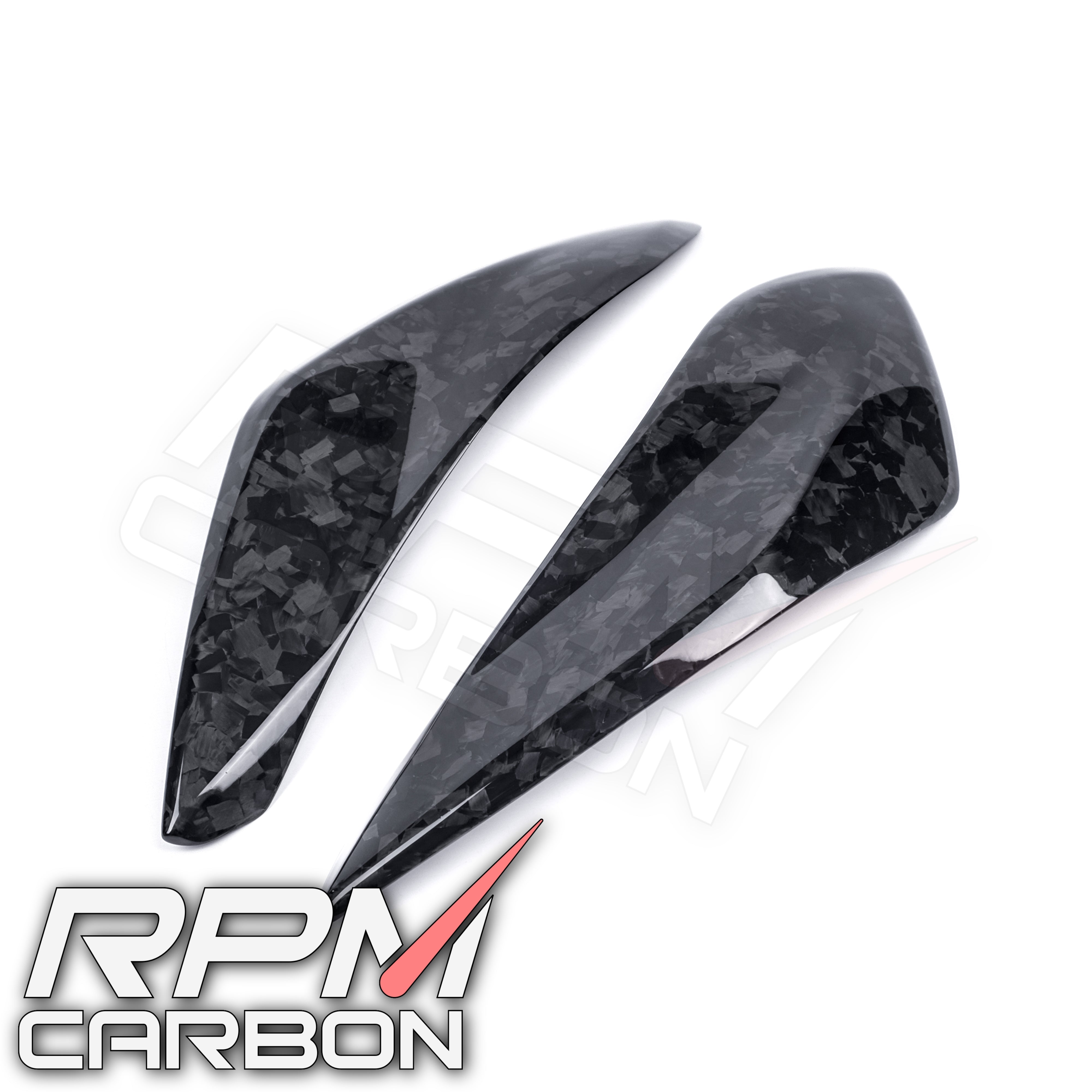 Ducati Hypermotard 950 Carbon Fiber Exhaust Side Covers Panels