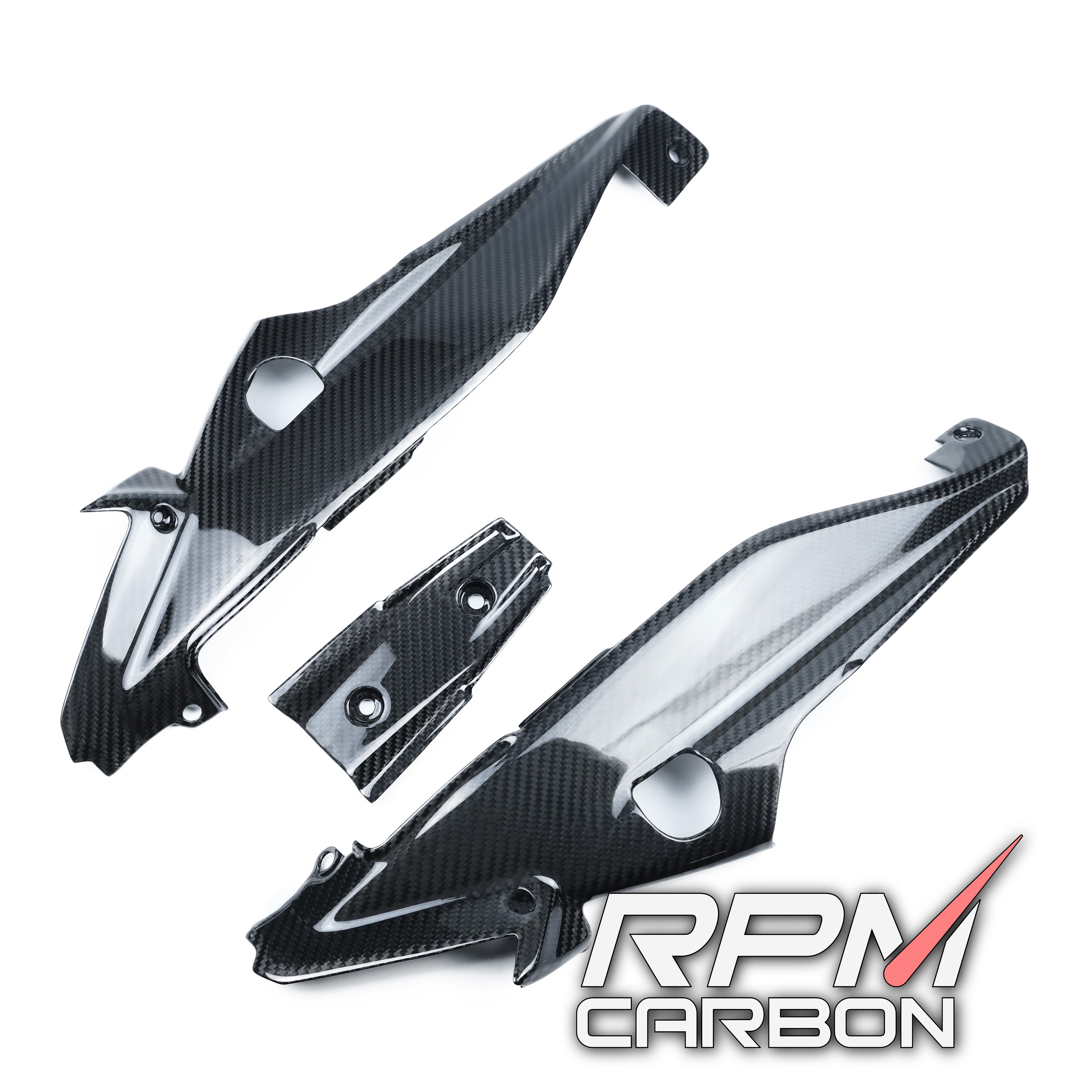 Ducati Hypermotard 950 Carbon Fiber Undertail Side Panels