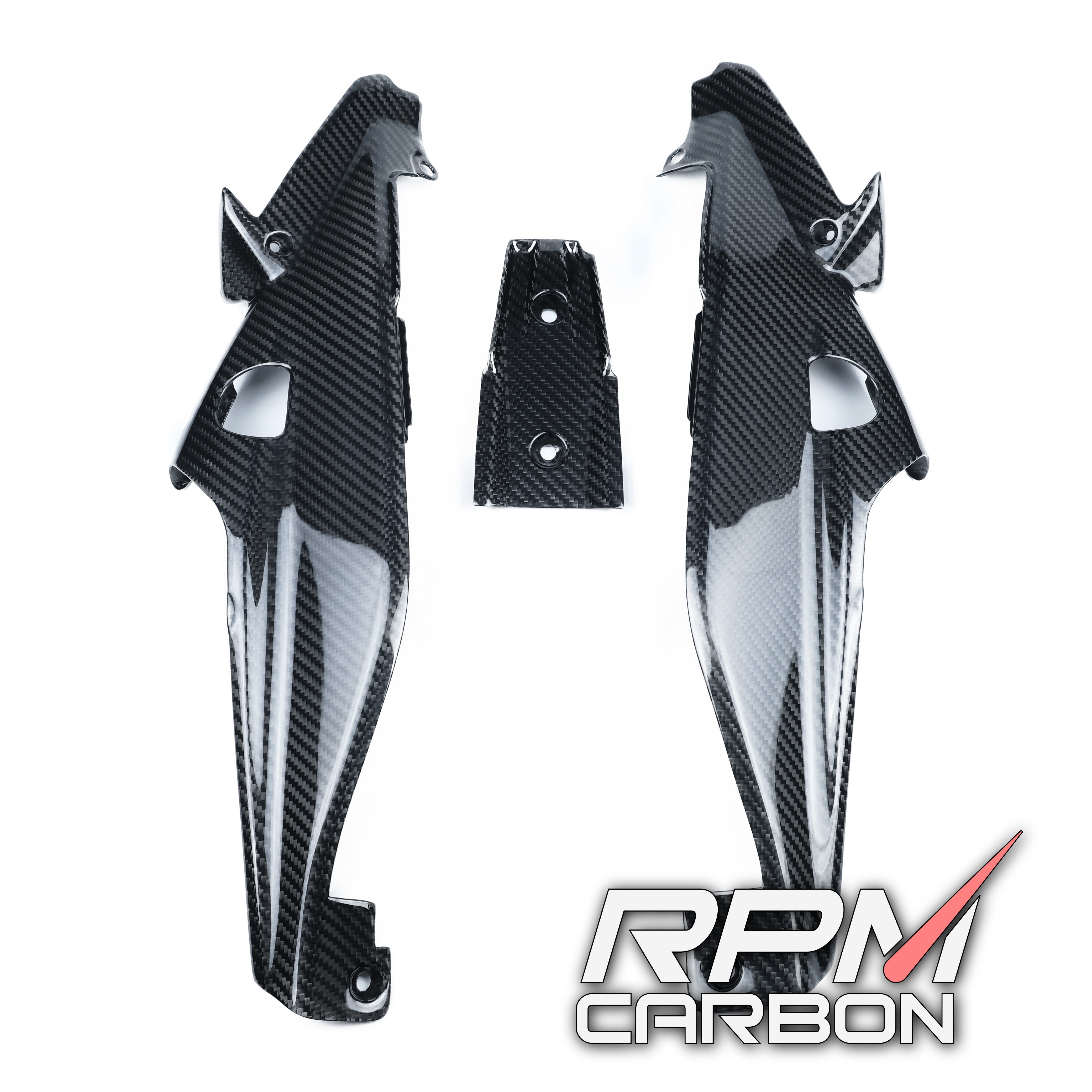 Ducati Hypermotard 950 Carbon Fiber Undertail Side Panels