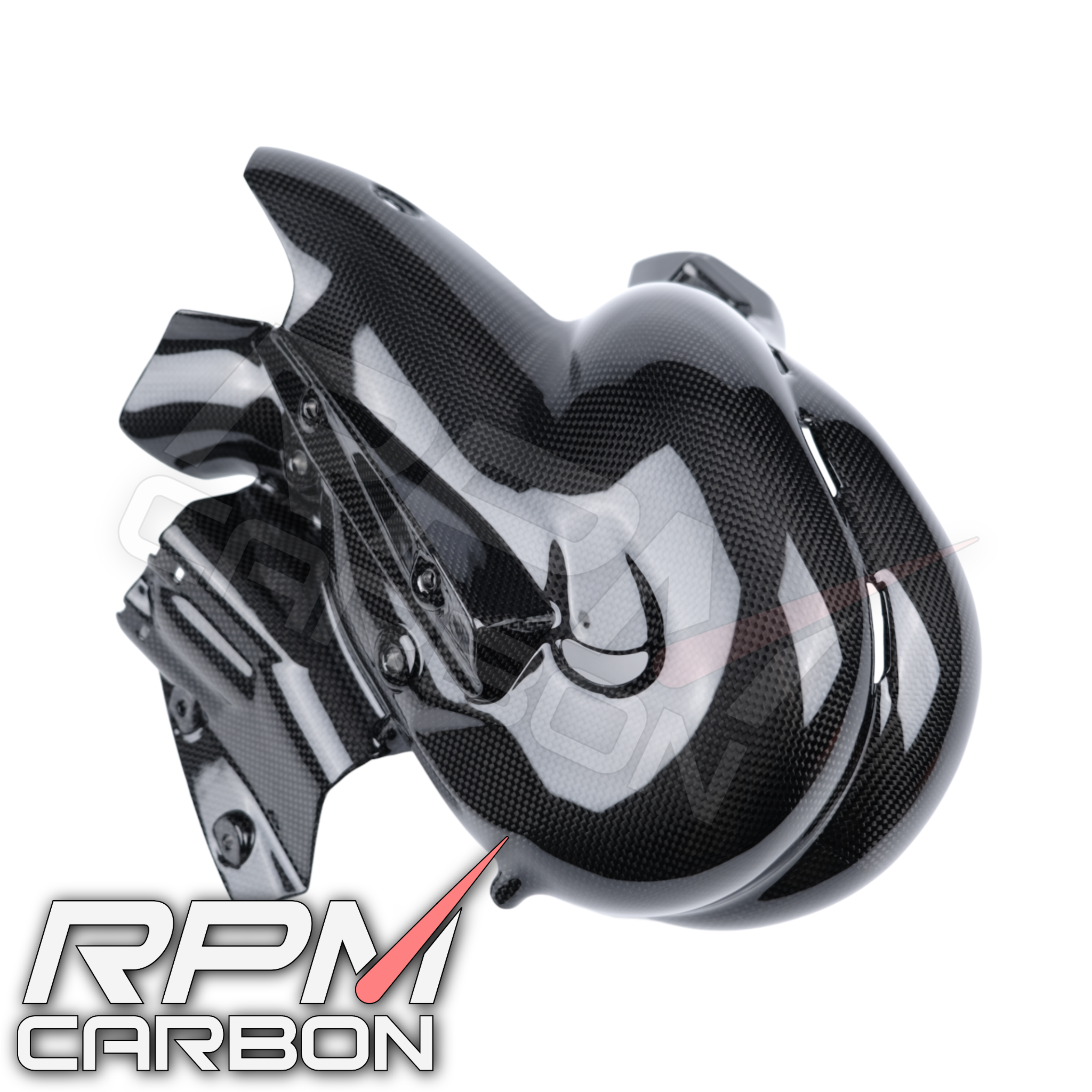 Ducati Panigale/Streetfighter V4 Carbon Fiber Exhaust Cover (EURO 4 Only)