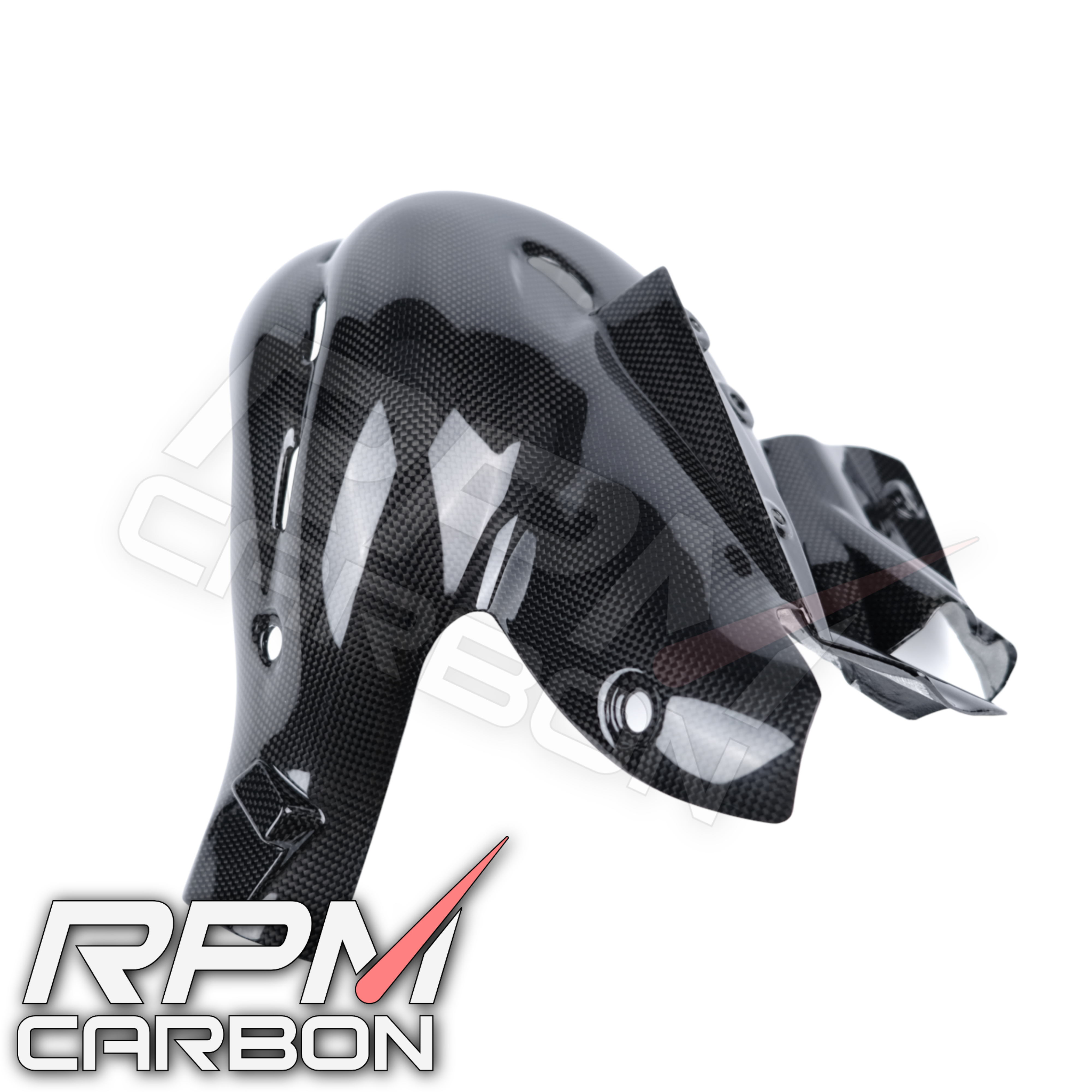 Ducati Panigale/Streetfighter V4 Carbon Fiber Exhaust Cover (EURO 4 Only)