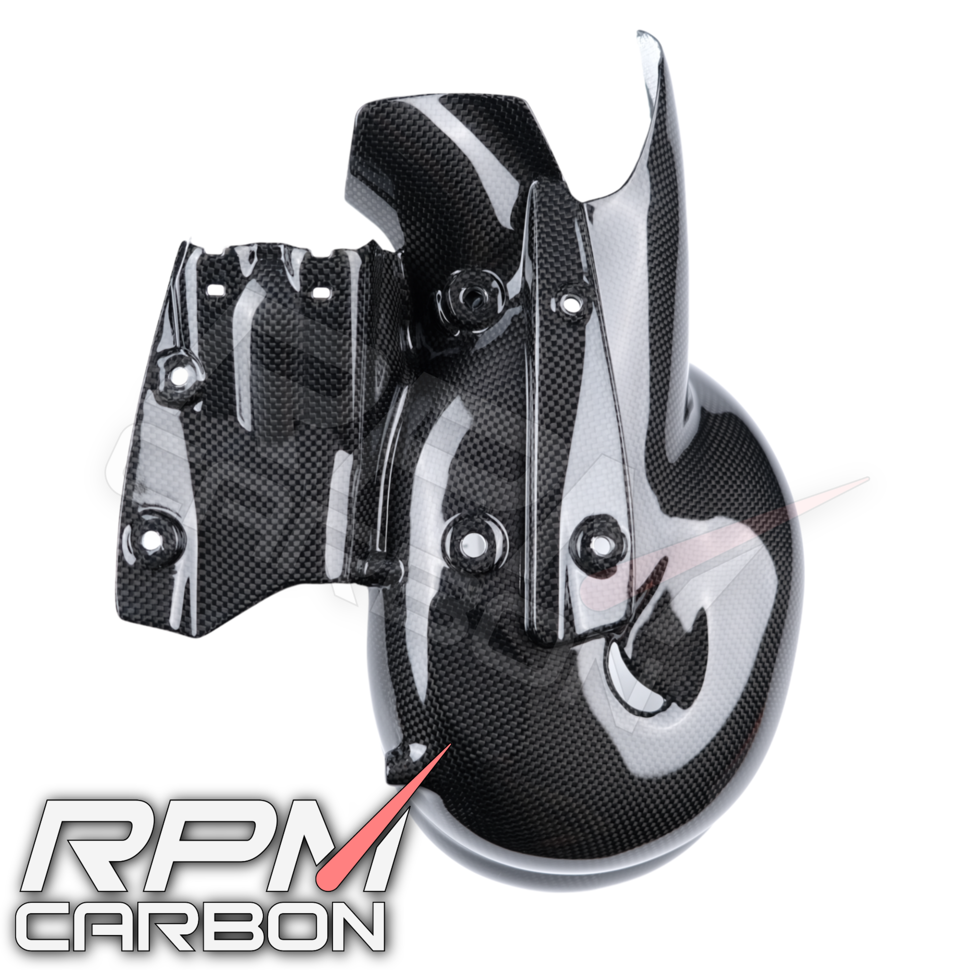 Ducati Panigale/Streetfighter V4 Carbon Fiber Exhaust Cover (EURO 4 Only)