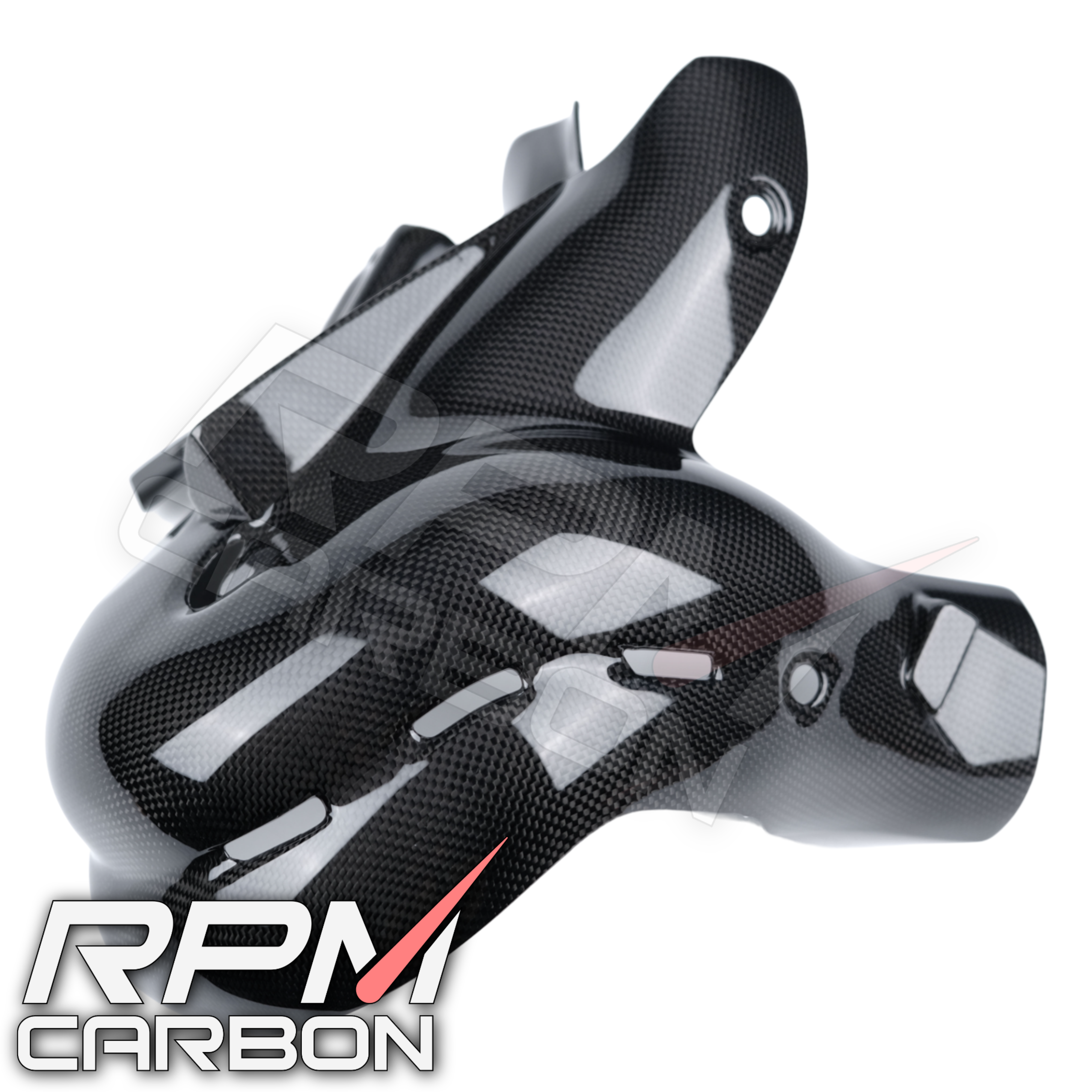 Ducati Panigale/Streetfighter V4 Carbon Fiber Exhaust Cover (EURO 4 Only)