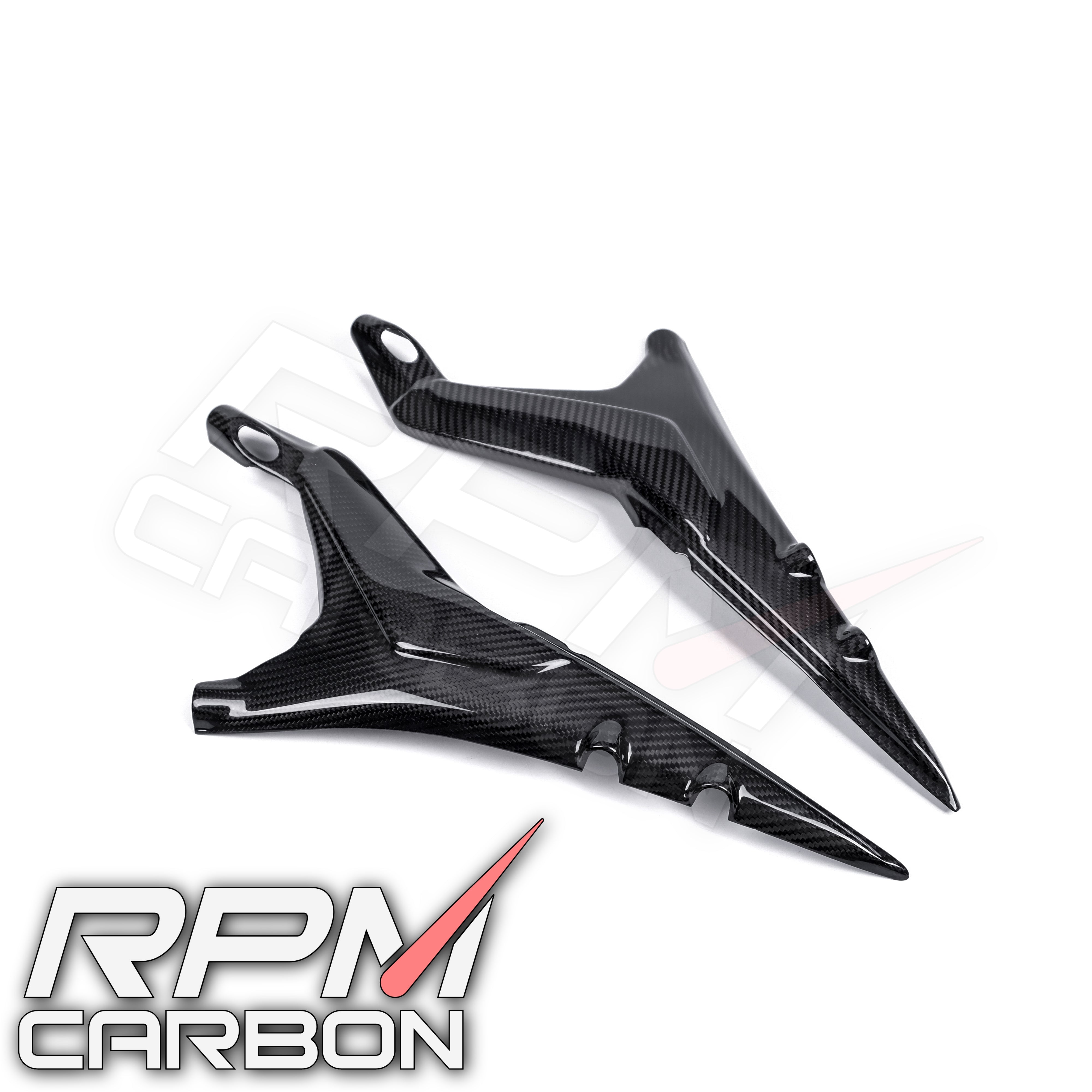 Ducati Panigale V4 탄소 섬유 서브 프레임 커버 프로텍터 전체 버전