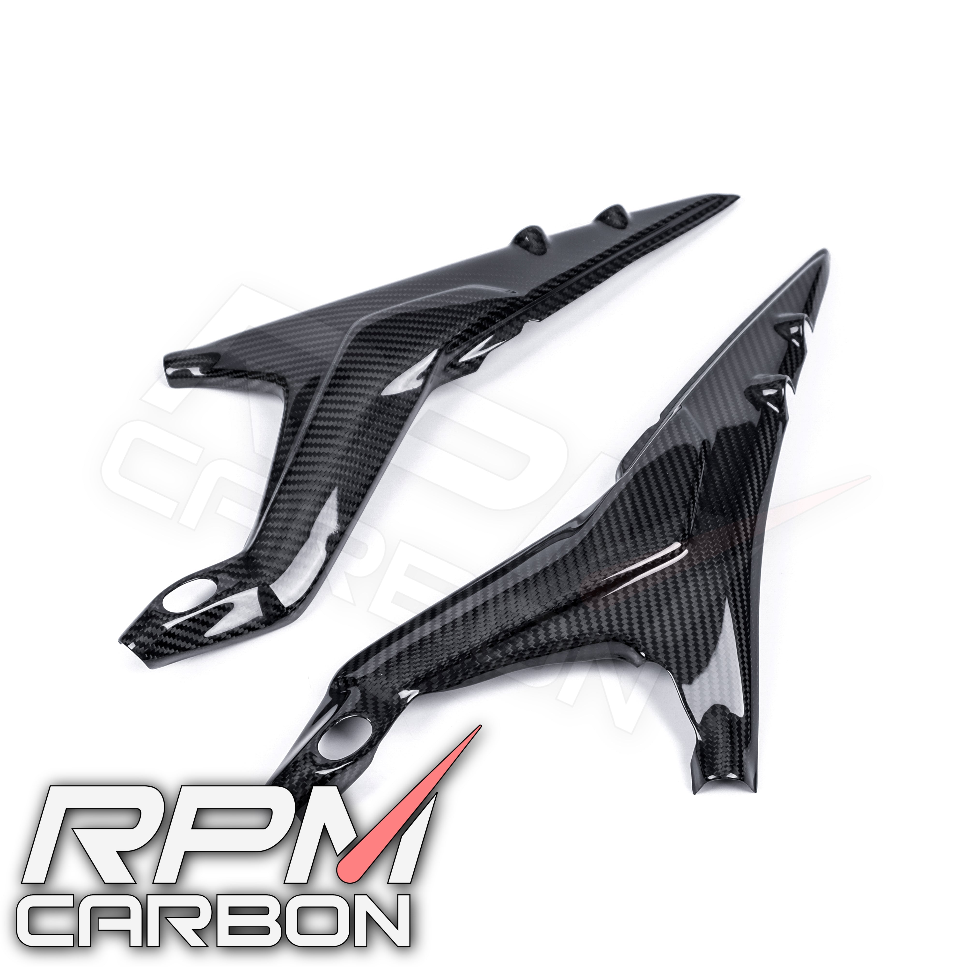 Ducati Panigale V4 탄소 섬유 서브 프레임 커버 프로텍터 전체 버전