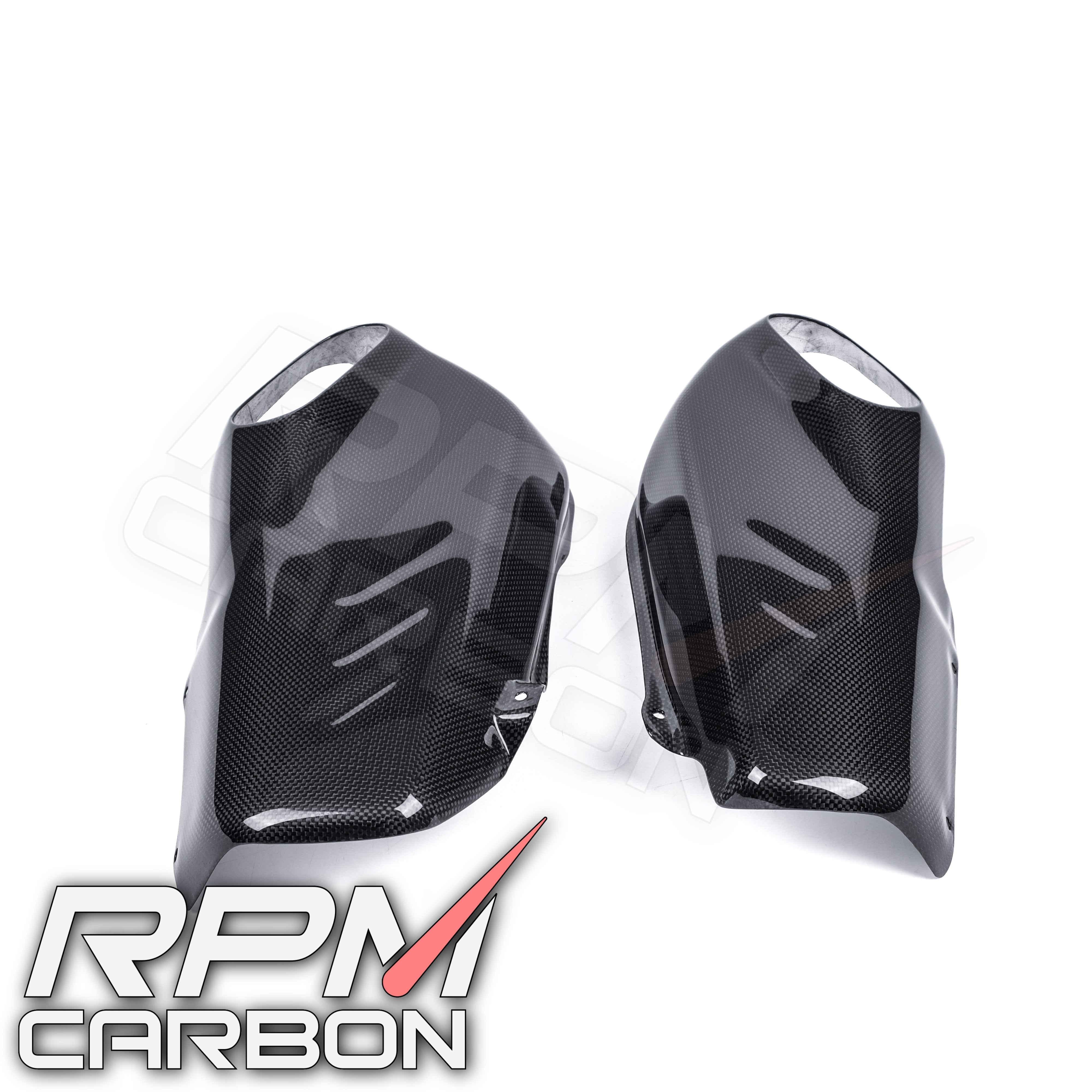 Ducati Panigale/Streetfighter V4 Carbon Fiber Stock Exhaust Side Panels