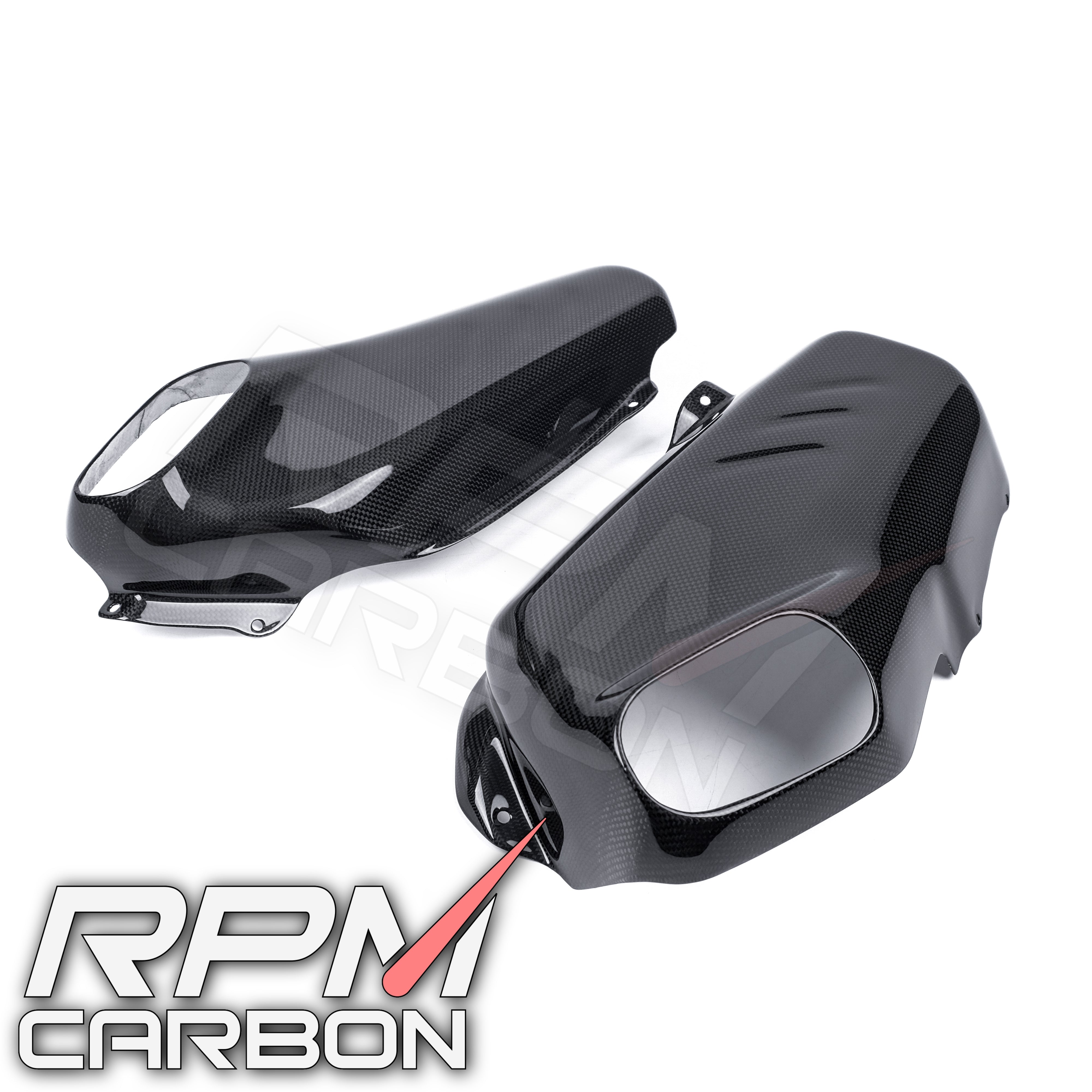 Ducati Panigale/Streetfighter V4 Carbon Fiber Stock Exhaust Side Panels