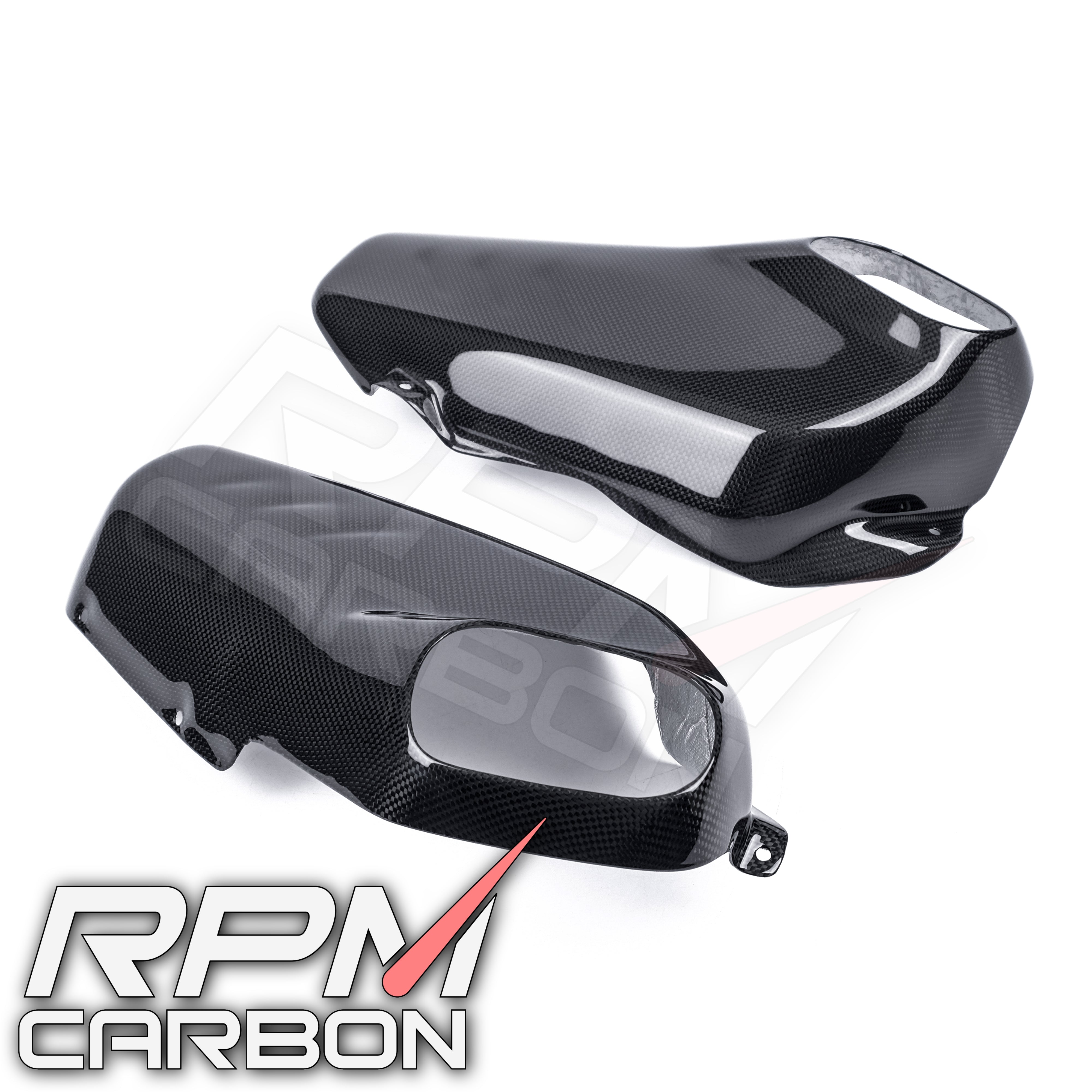 Ducati Panigale/Streetfighter V4 Carbon Fiber Stock Exhaust Side Panels